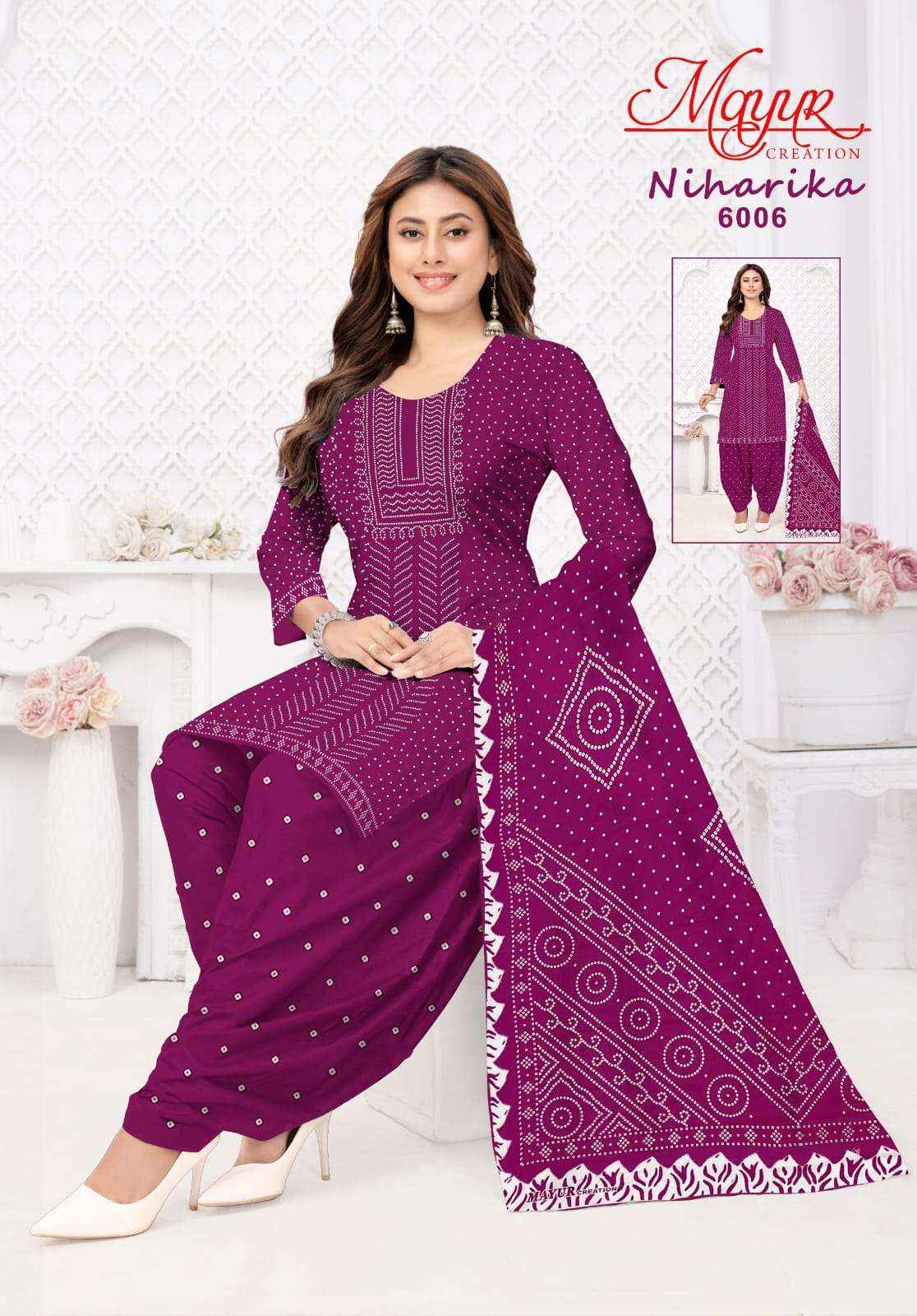 Mayur Niharika Vol 6 Pure Cotton Dress Material New Catalogue ( 10 Pcs Catalogue )