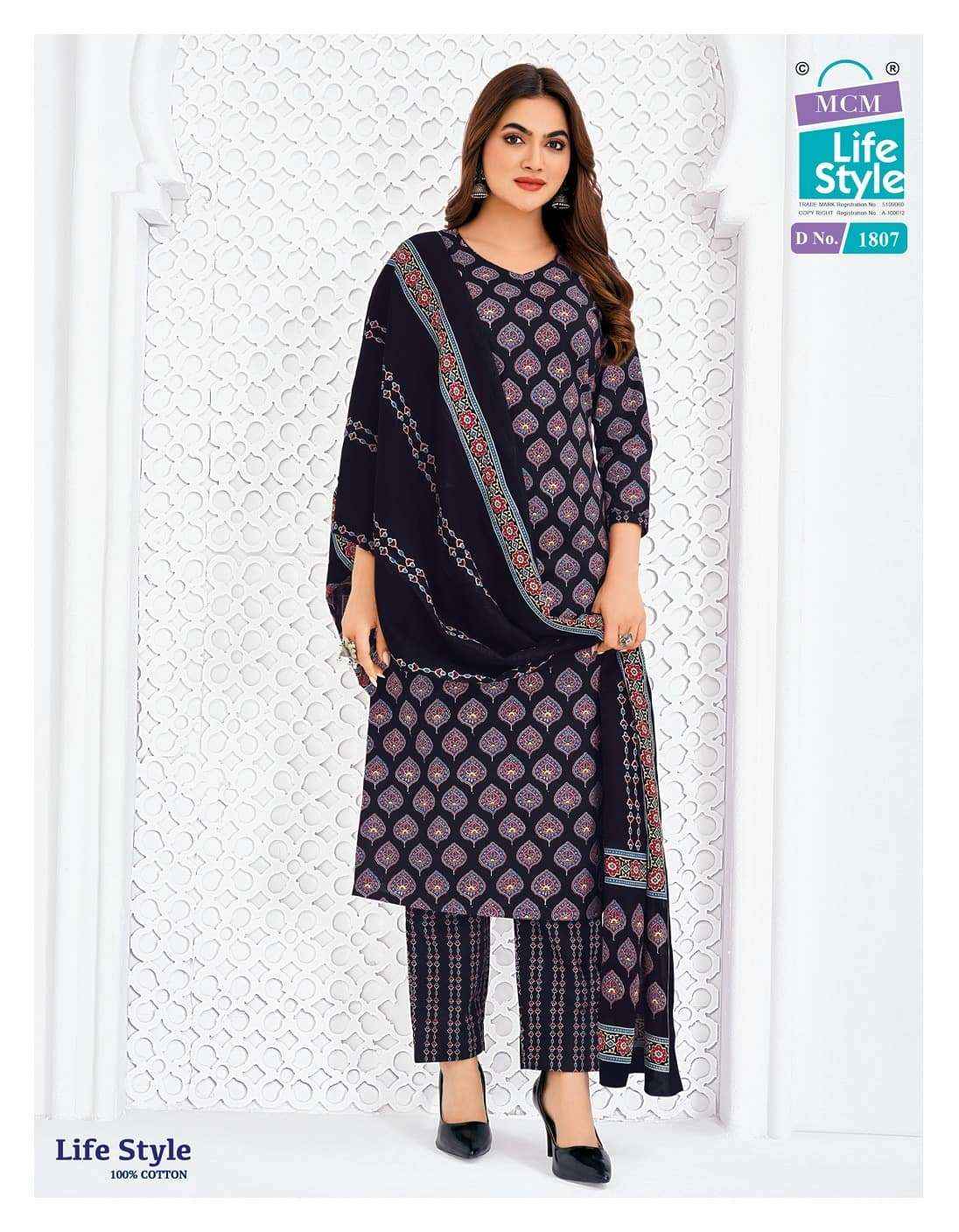 Mcm Life Style Vol 18 Pure Cotton Readymade Suits Wholesale Surat ( 12 Pcs Catalogue )