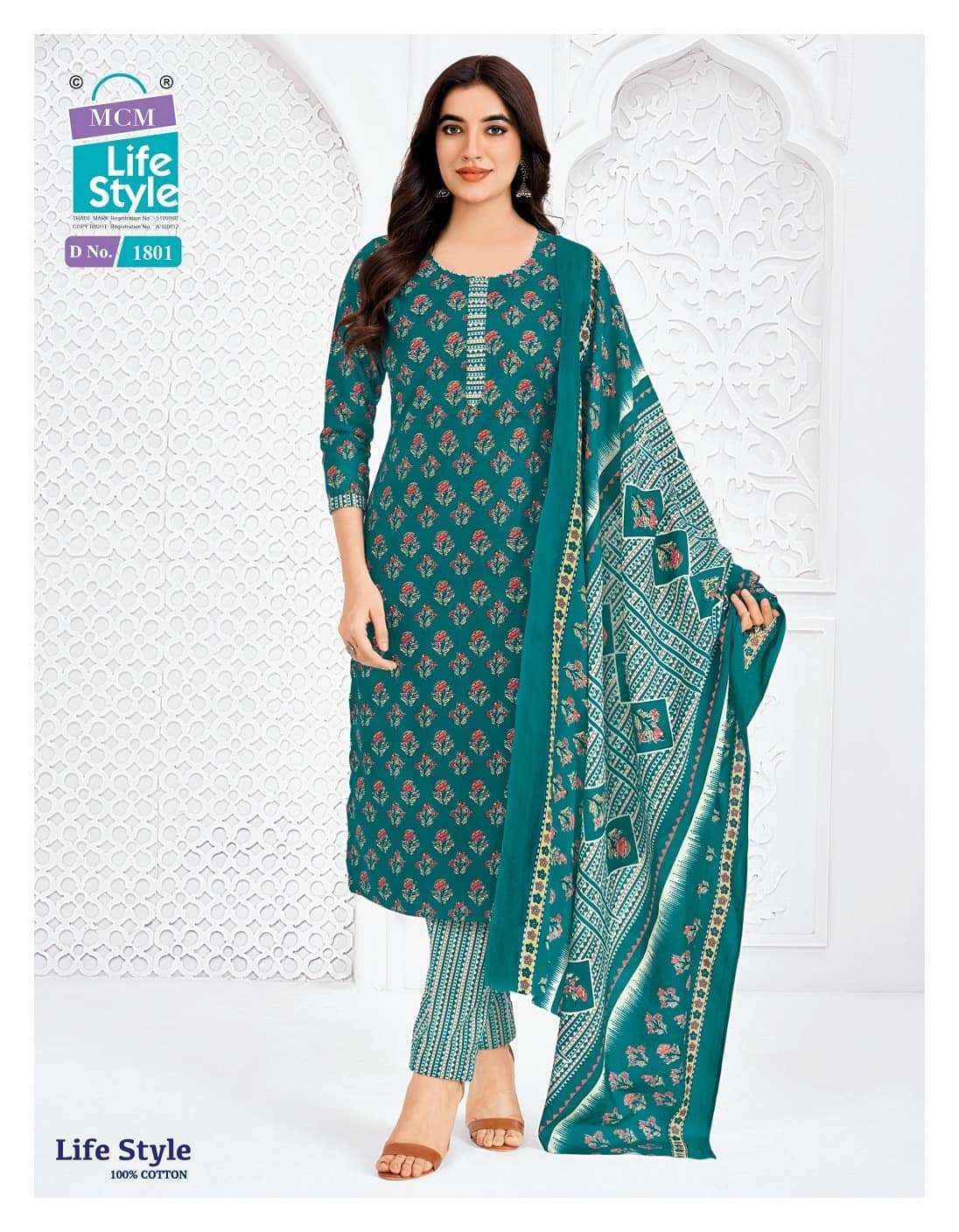 Mcm Life Style Vol 18 Pure Cotton Readymade Suits Wholesale Surat ( 12 Pcs Catalogue )