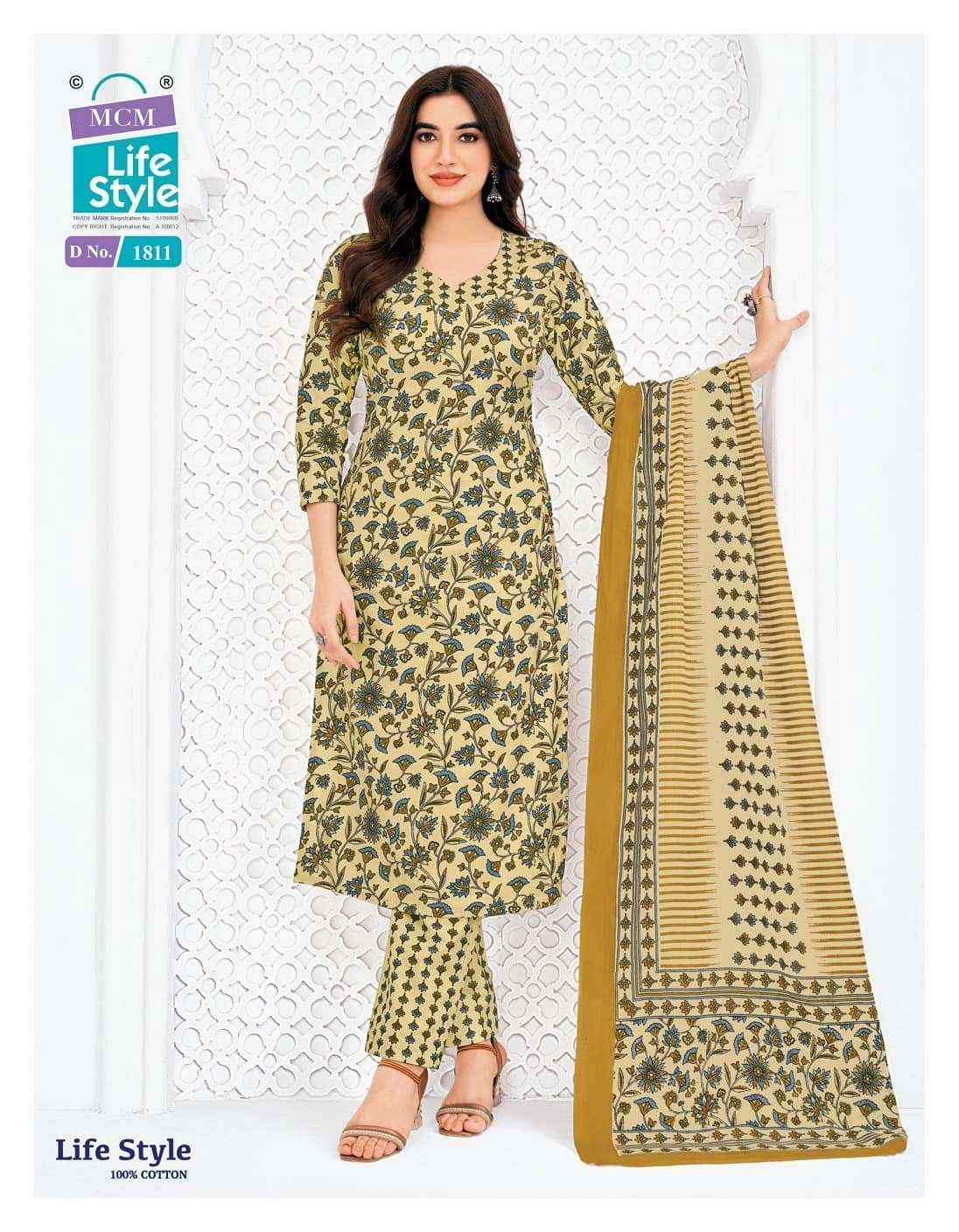 Mcm Life Style Vol 18 Pure Cotton Readymade Suits Wholesale Surat ( 12 Pcs Catalogue )