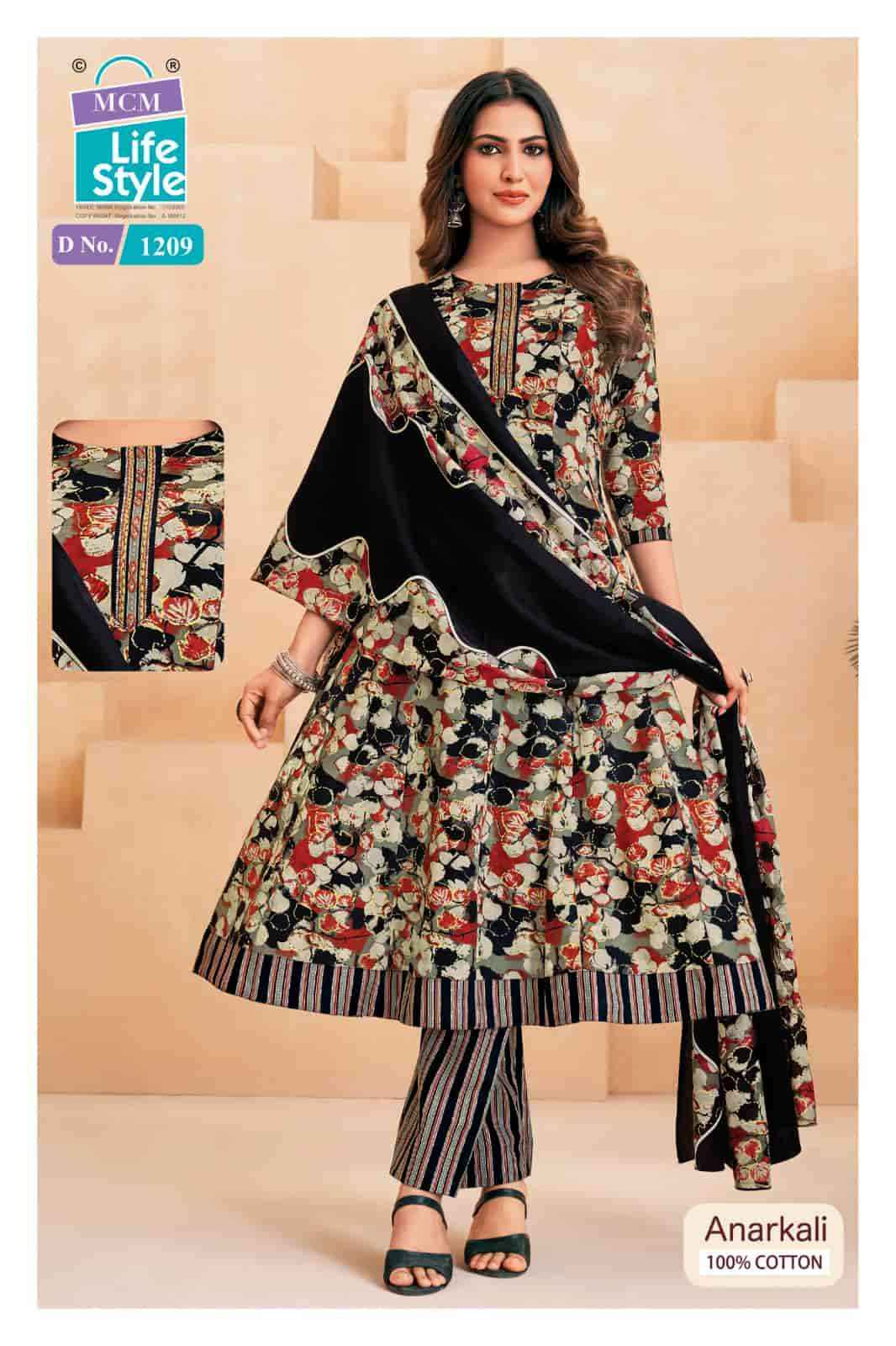 Mcm Lifestyle Anarkali Vol 12 Cotton Readymade Suits Wholesale Online Price ( 10 Pcs Catalogue )