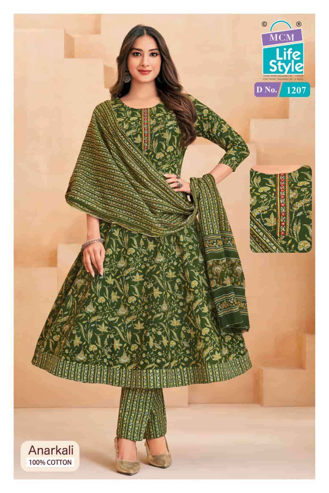 Mcm Lifestyle Anarkali Vol 12 Cotton Readymade Suits Wholesale Online Price ( 10 Pcs Catalogue )
