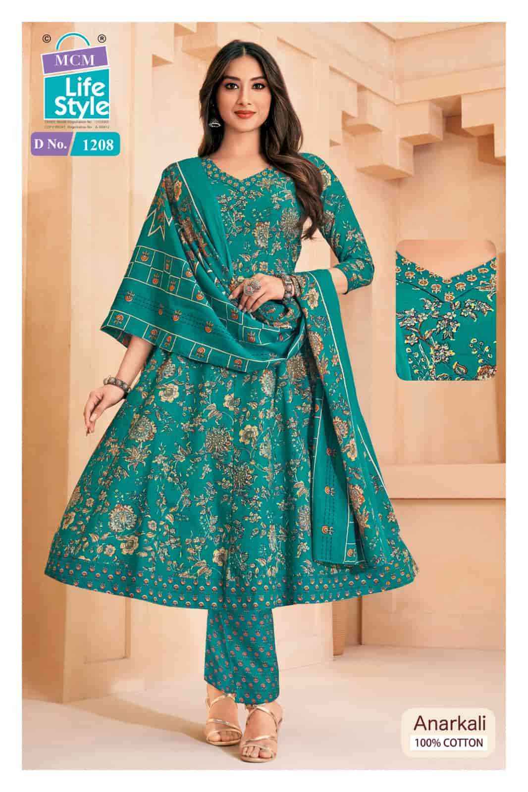 Mcm Lifestyle Anarkali Vol 12 Cotton Readymade Suits Wholesale Online Price ( 10 Pcs Catalogue )