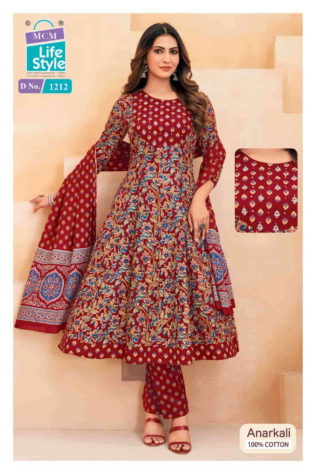 Mcm Lifestyle Anarkali Vol 12 Cotton Readymade Suits Wholesale Online Price ( 10 Pcs Catalogue )