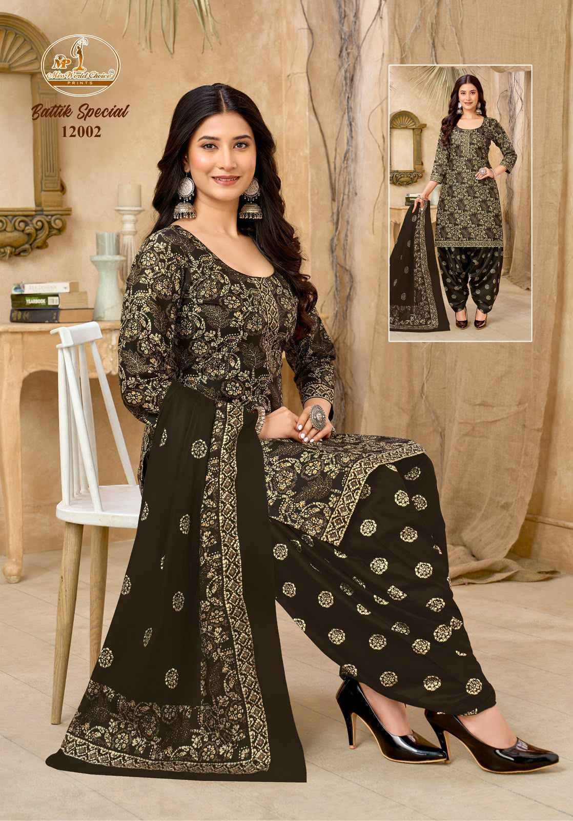 Miss World Choice Batik Special Vol 12 Readymade Cotton Dress ( 10 Pcs Catalog )