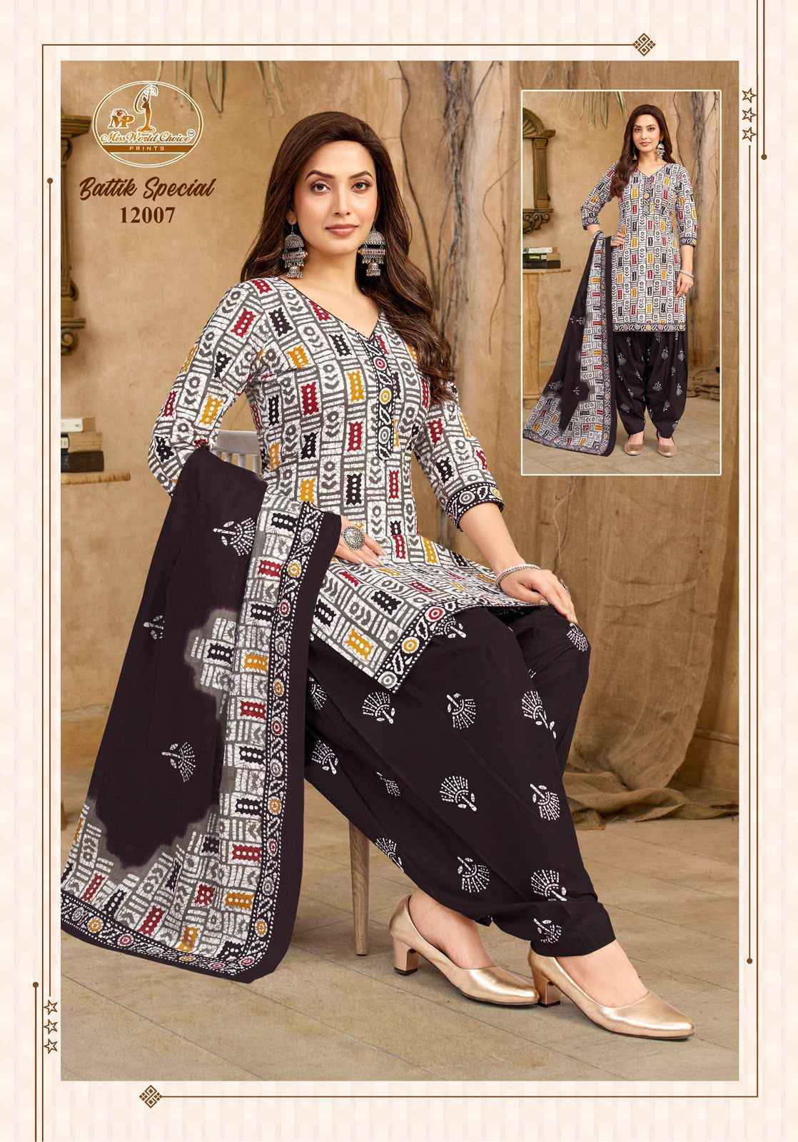 Miss World Choice Batik Special Vol 12 Readymade Cotton Dress ( 10 Pcs Catalog )