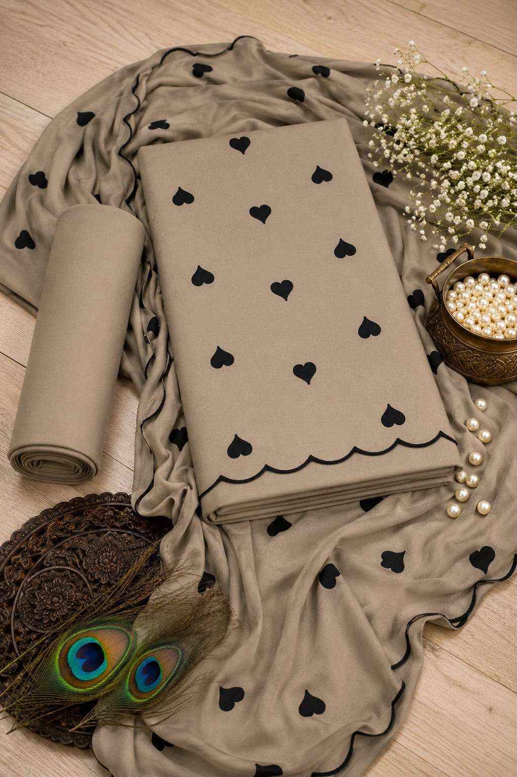 Miss World Choice Cute Heart Vol 1 Rayon Dress Material Surat Textile Market ( 5 pcs Catalogue )