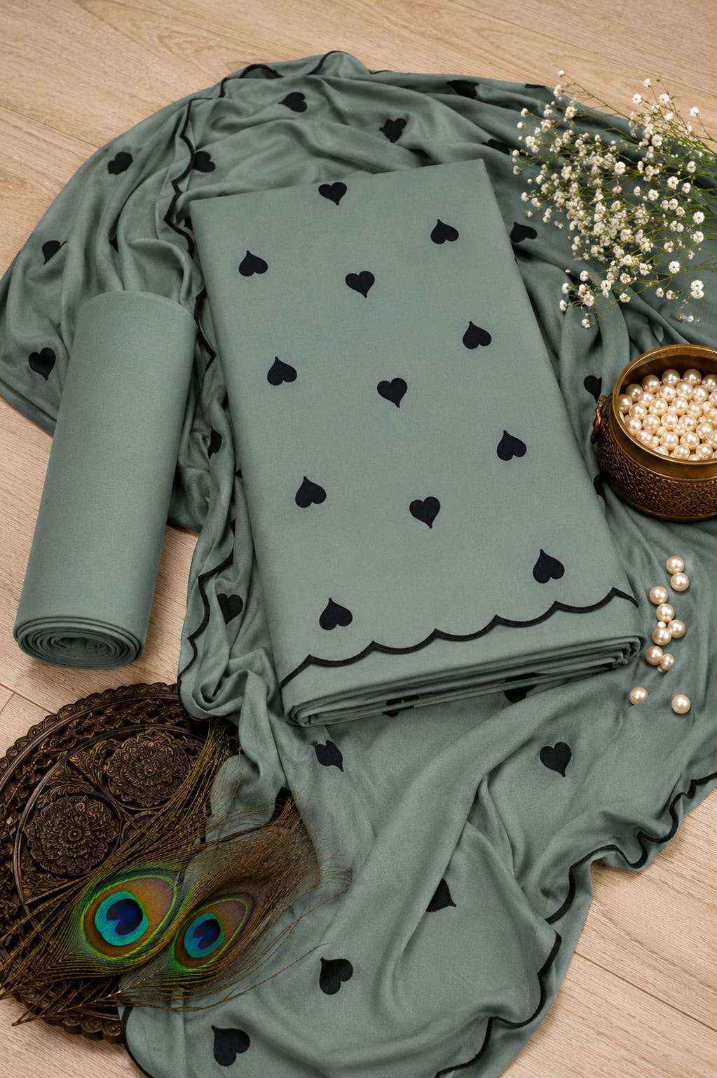 Miss World Choice Cute Heart Vol 1 Rayon Dress Material Surat Textile Market ( 5 pcs Catalogue )