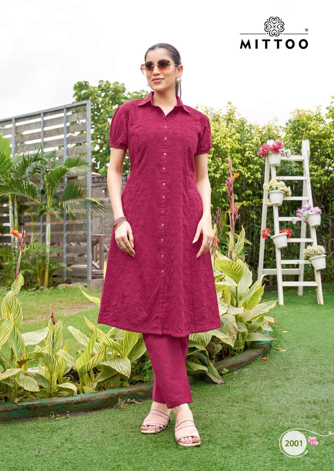 Mittoo Charvi vol 1Cotton Top With Bottom ( 4 pcs Catalogue )
