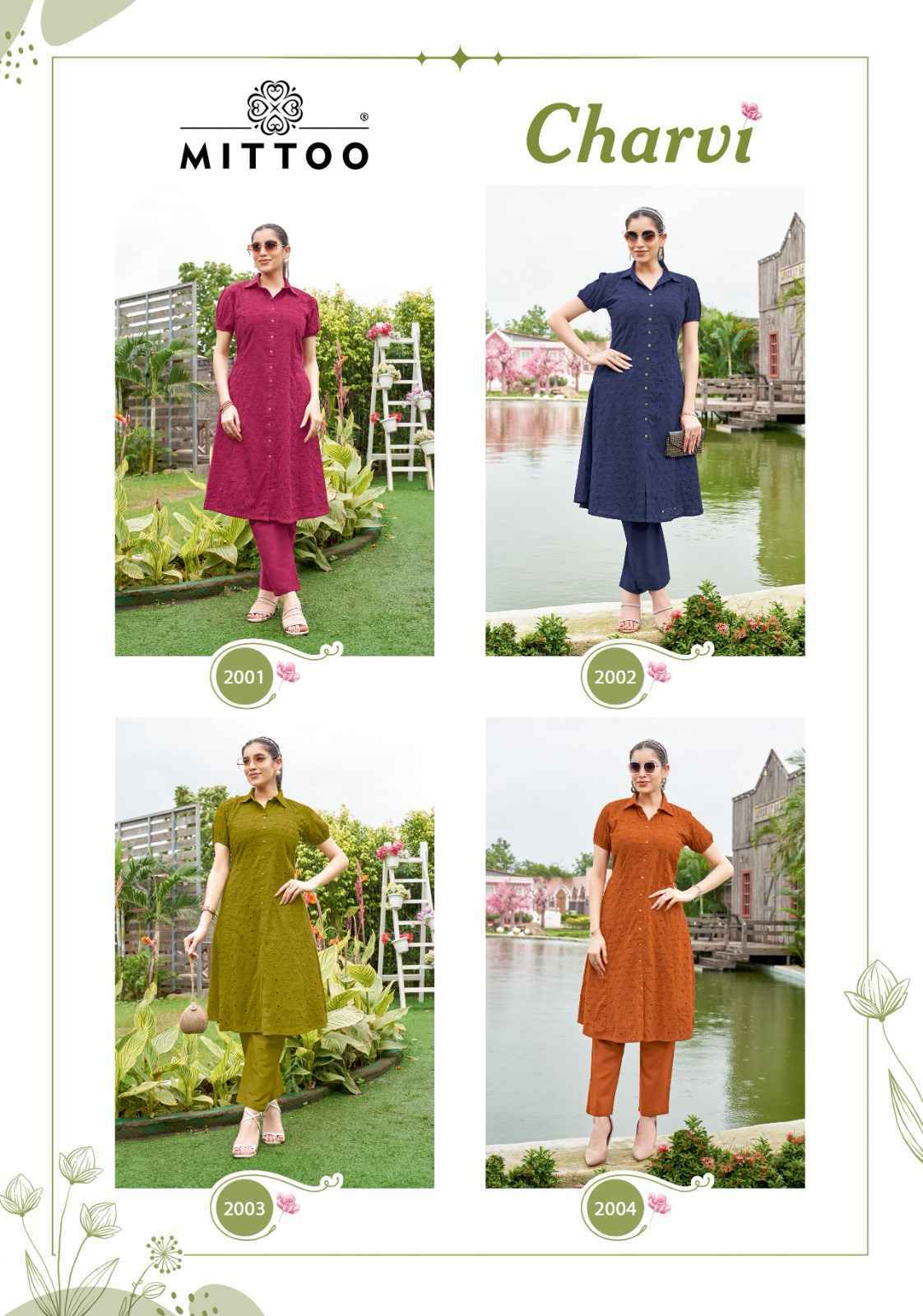 Mittoo Charvi vol 1Cotton Top With Bottom ( 4 pcs Catalogue )