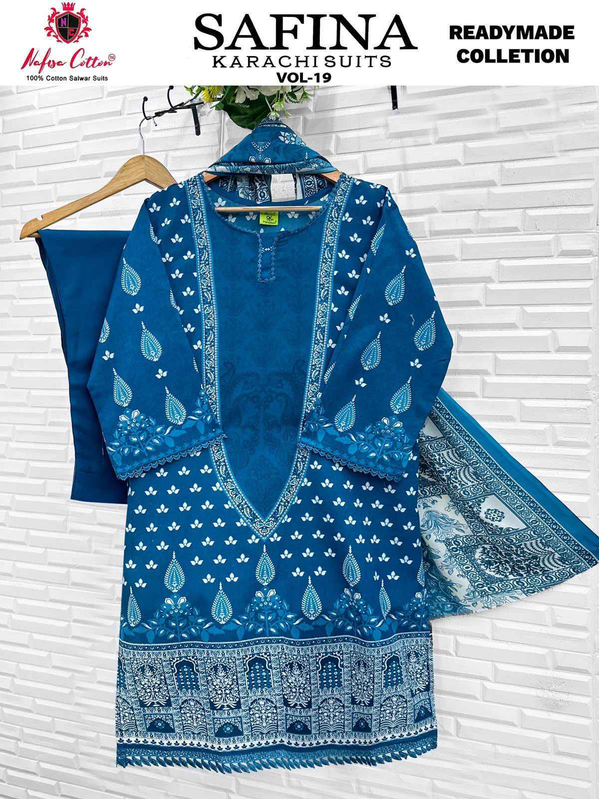 Nafisa Cotton Safina Vol 19 Readymade Cotton Dress _ Wholesale Factory Price ( 6 Pcs Catalog )