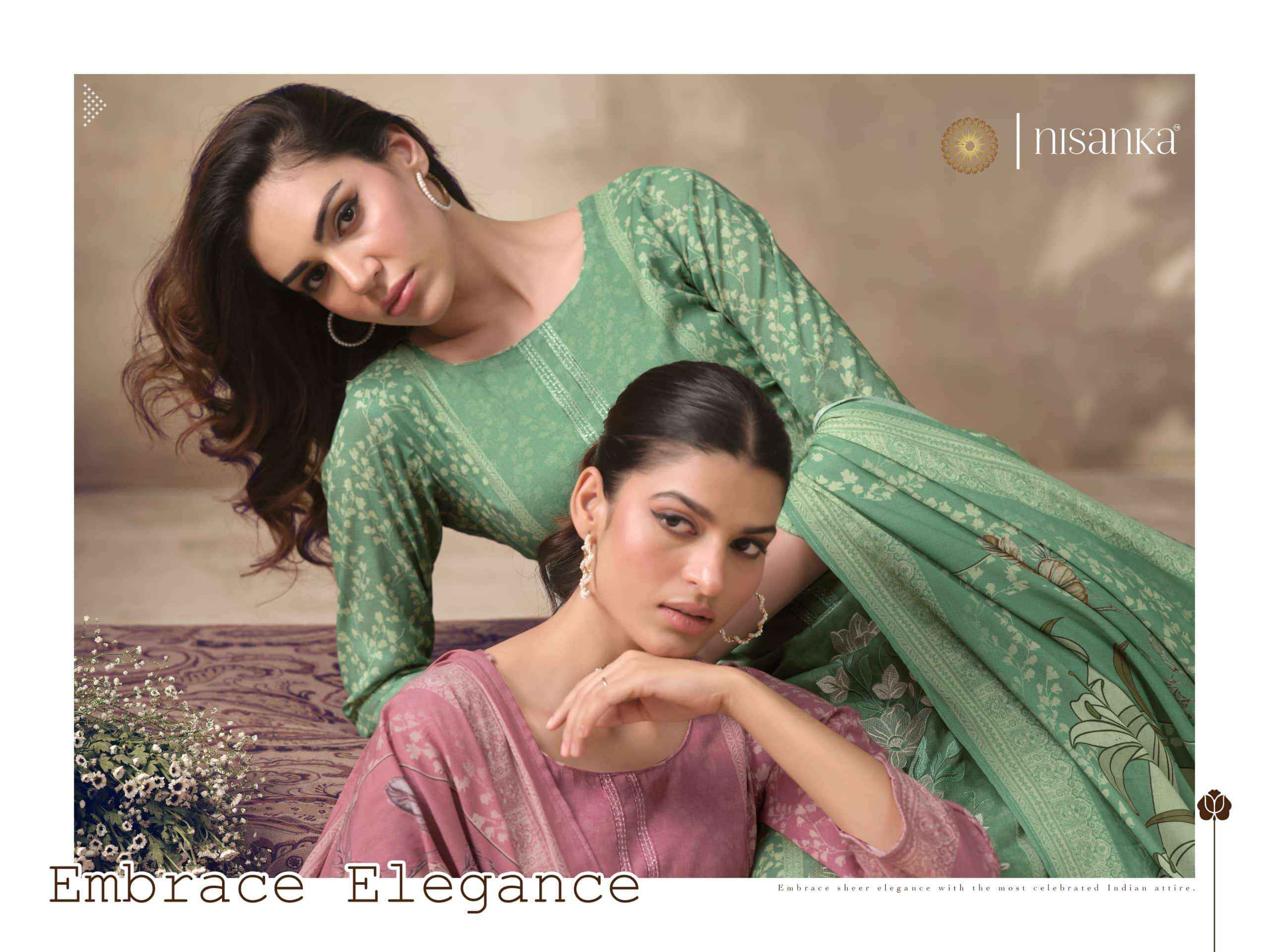 Nisanka Cashmere Vol 6 Exclusive Designs Ladies Dress Material _ Wholesale Factory Rate ( 4 Pcs Catalog )