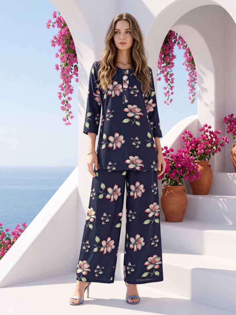 Ossm Glamour Vol 2 Reyon Top With Plazzo Wholesale Price ( 6 pcs Catalogue )