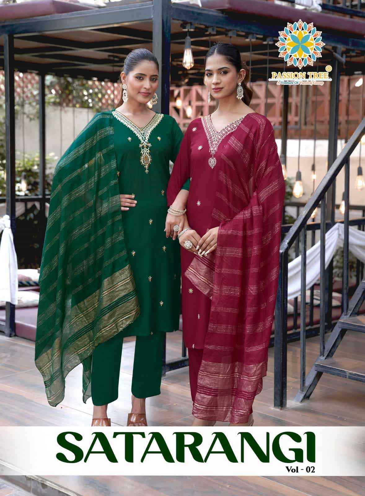 Passion Tree Satarangi Vol 2 Kurti wholesale In Surat ( 9 Pcs Catalogue )