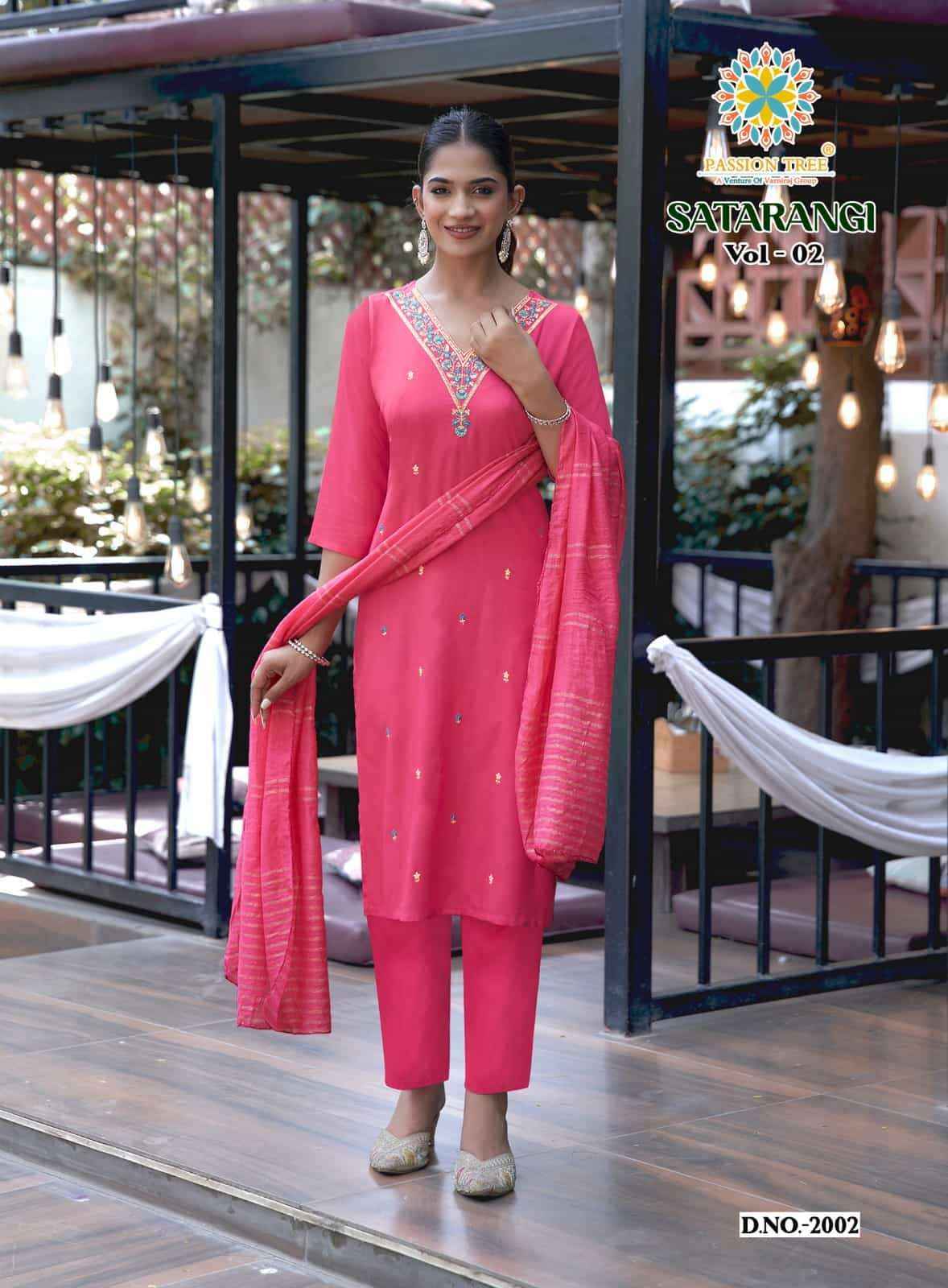 Passion Tree Satarangi Vol 2 Kurti wholesale In Surat ( 9 Pcs Catalogue )