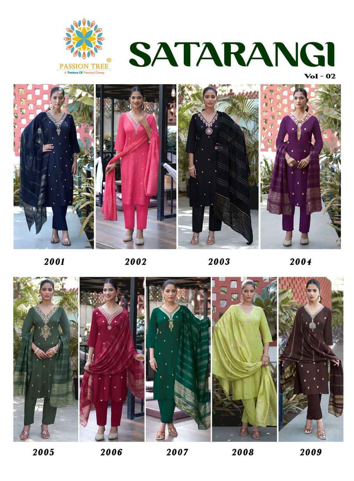 Passion Tree Satarangi Vol 2 Kurti wholesale In Surat ( 9 Pcs Catalogue )