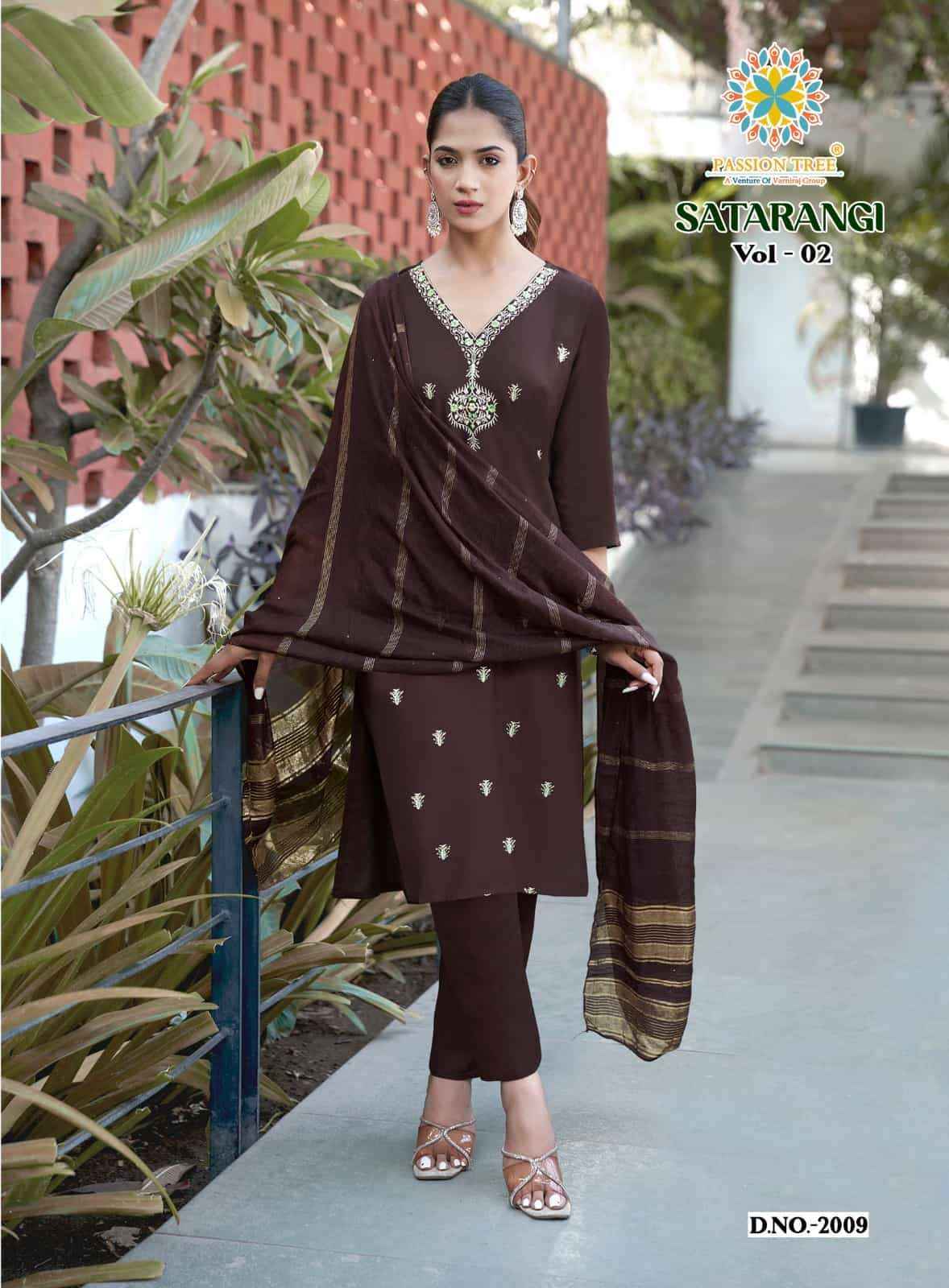 Passion Tree Satarangi Vol 2 Kurti wholesale In Surat ( 9 Pcs Catalogue )