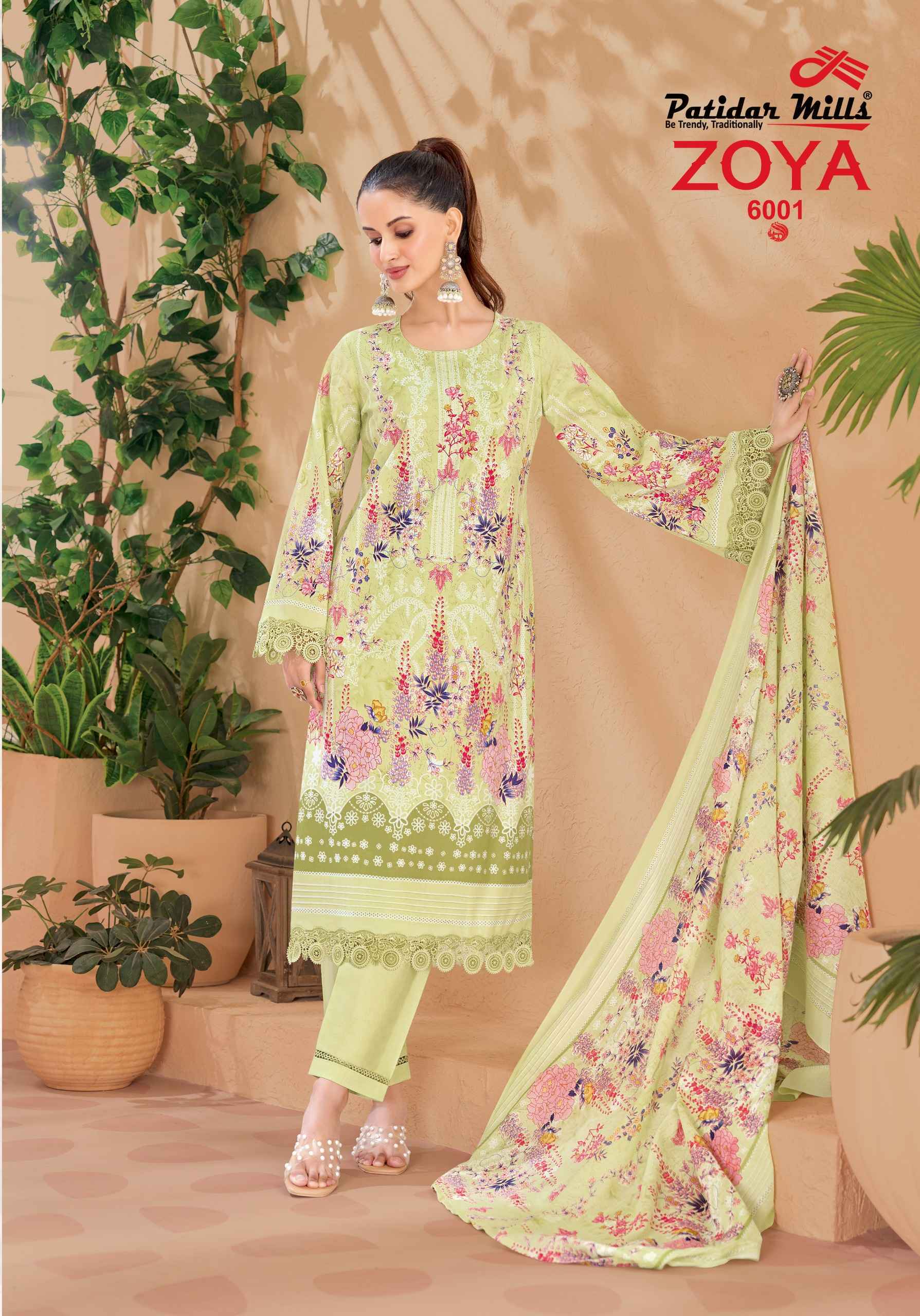 Patidar Mills Zoya Vol 6 Cotton Dress Material Wholesale Bazaar ( 8 pcs Catalogue )