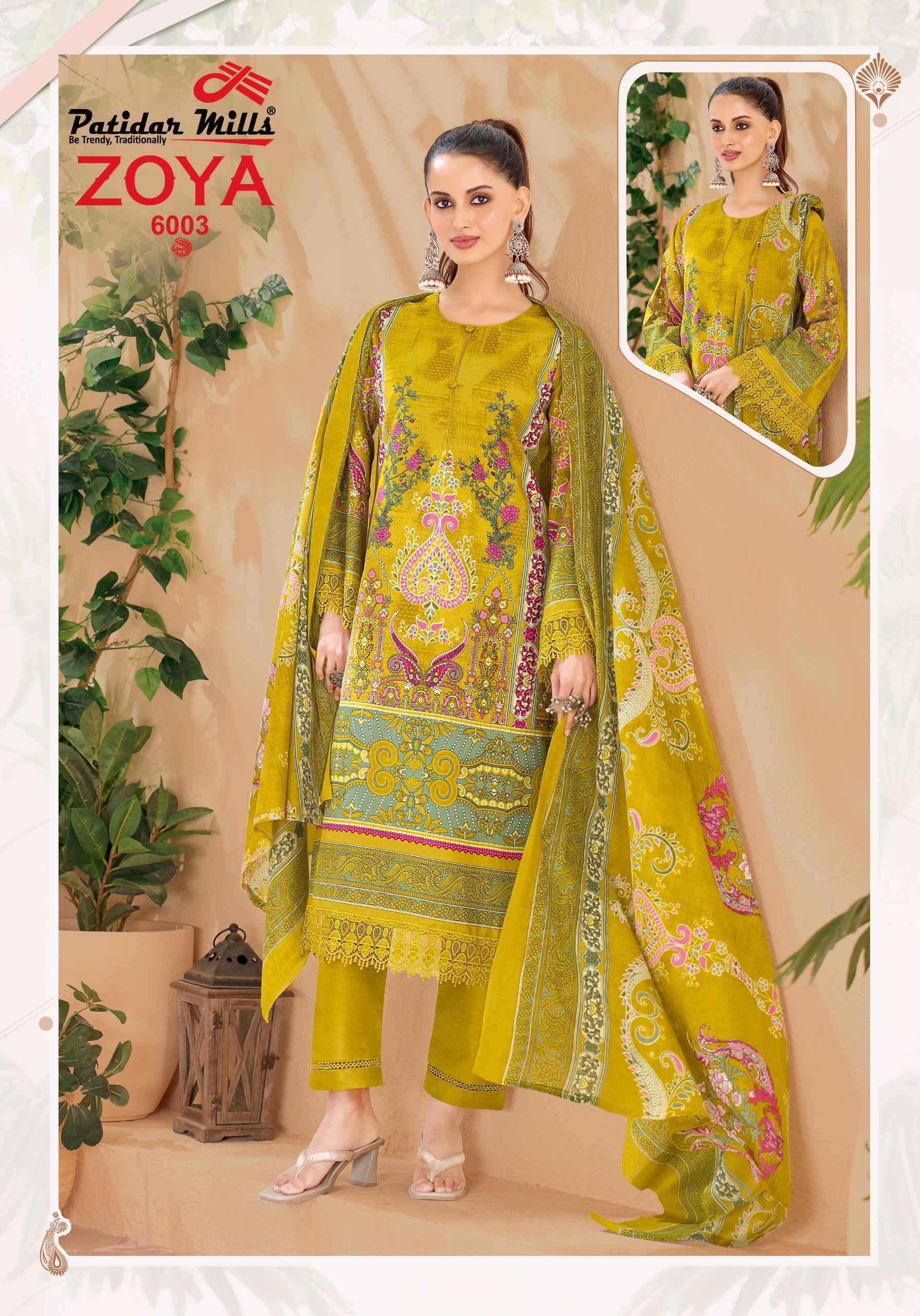 Patidar Mills Zoya Vol 6 Cotton Dress Material Wholesale Bazaar ( 8 pcs Catalogue )
