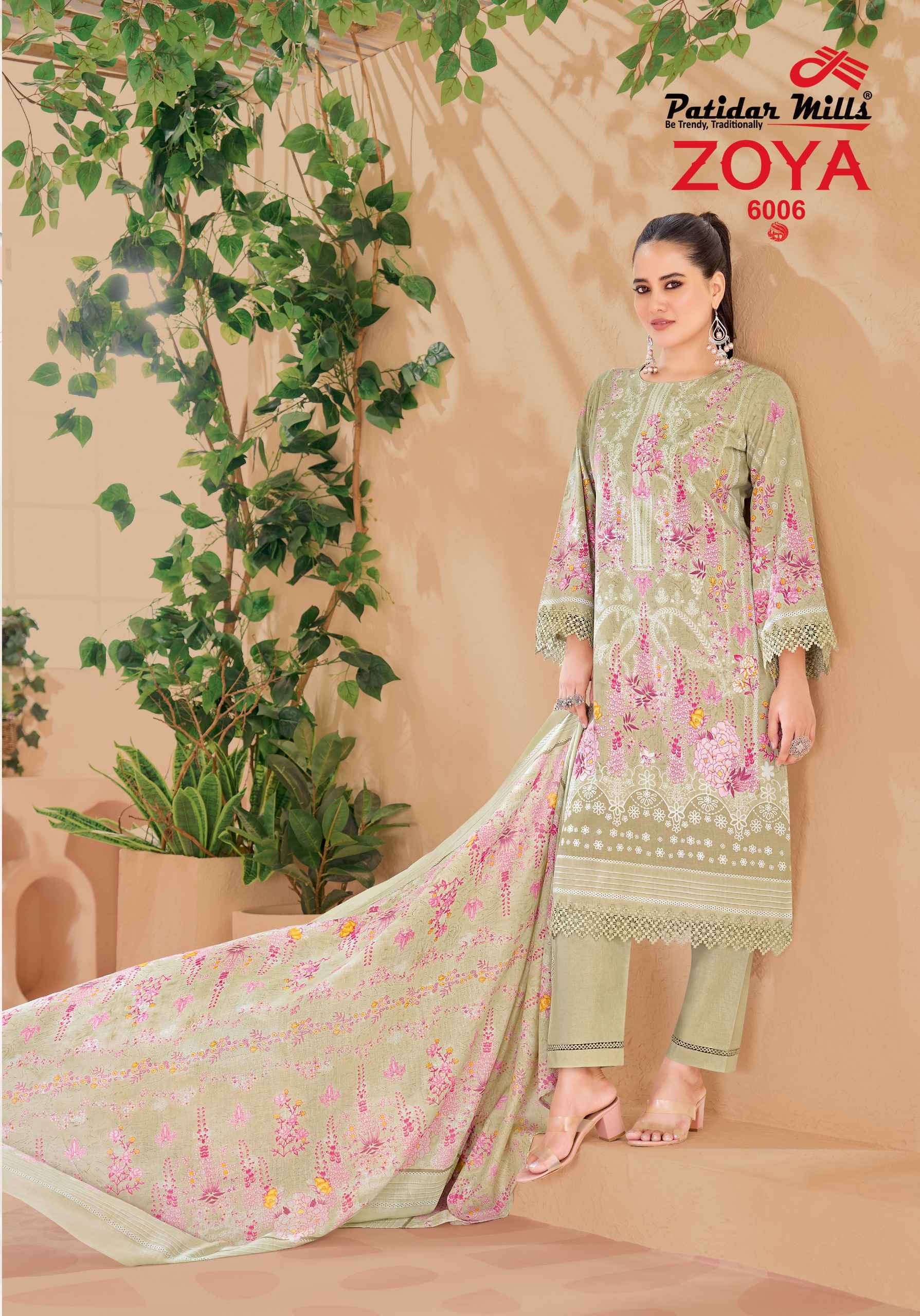 Patidar Mills Zoya Vol 6 Cotton Dress Material Wholesale Bazaar ( 8 pcs Catalogue )