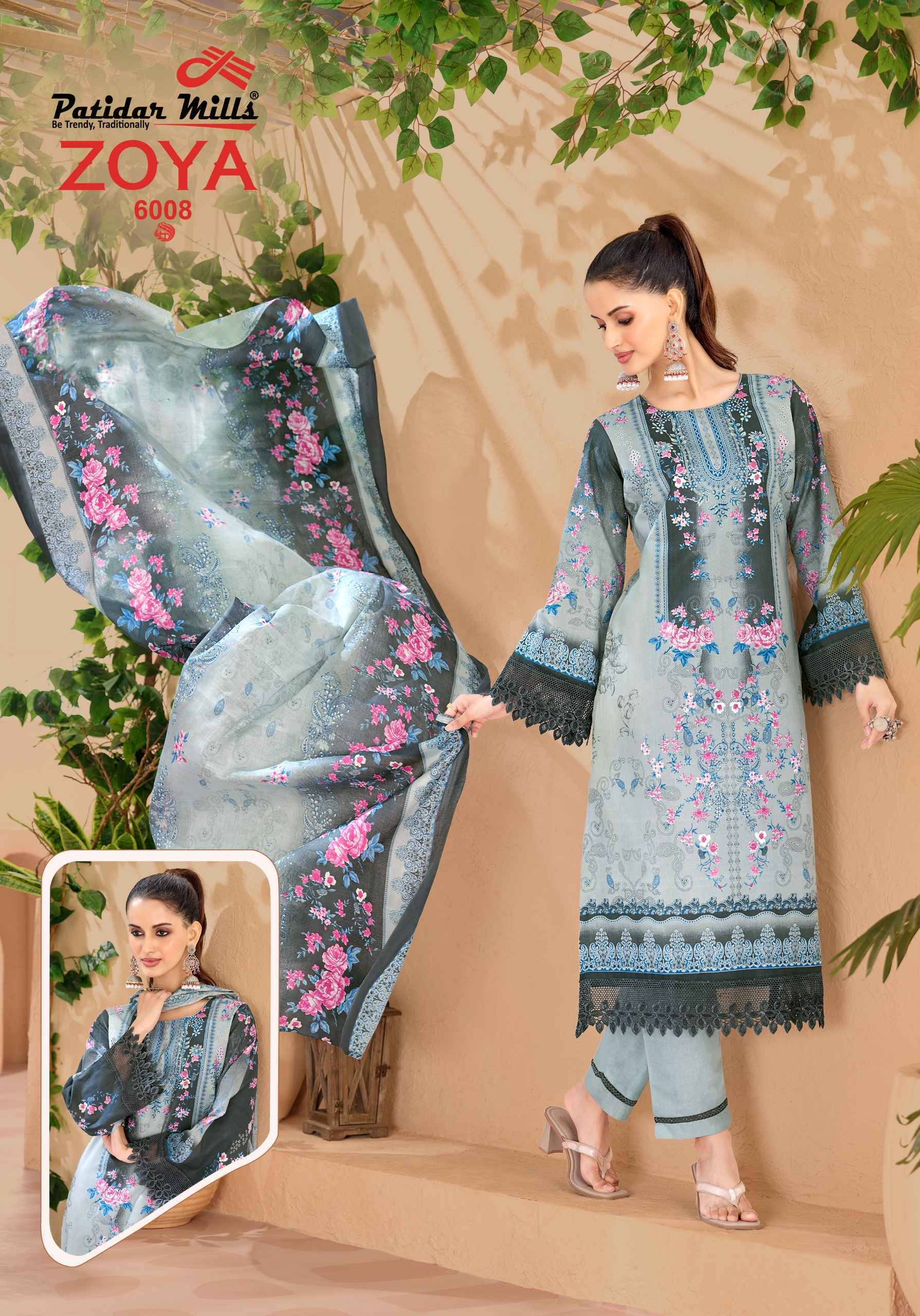 Patidar Mills Zoya Vol 6 Cotton Dress Material Wholesale Bazaar ( 8 pcs Catalogue )