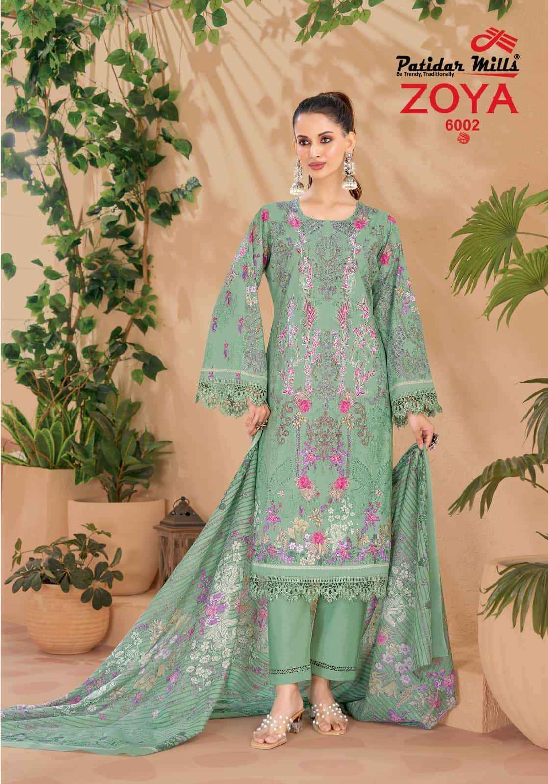 Patidar Mills Zoya Vol 6 Readymade Karachi Suit Collection _ Wholesale Factory ( 8 Pcs Catalog )