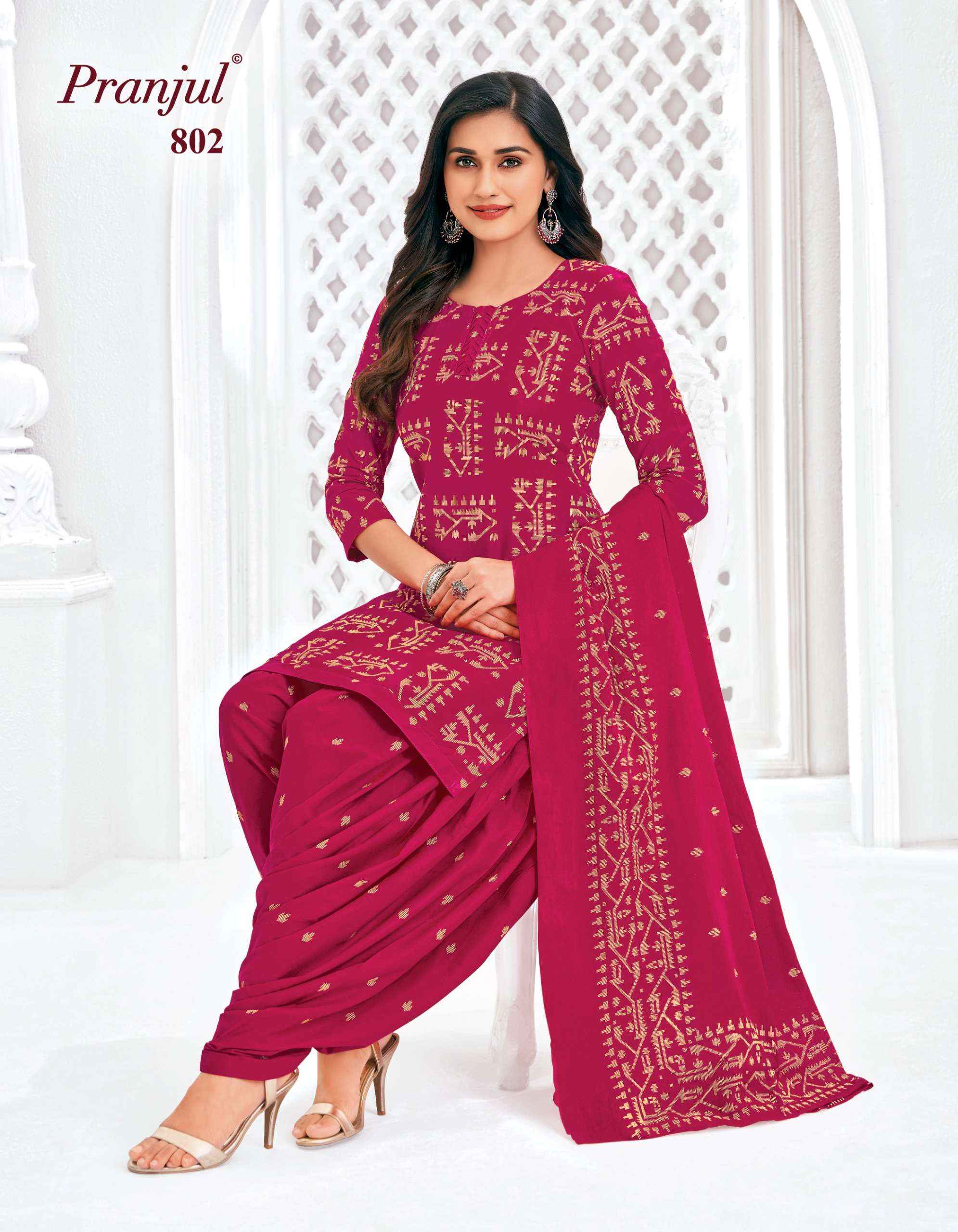 Pranjul Piya Vol 8 Pure Cotton Patiyala Suits Wholesale Price ( 9 Pcs Catalogue )