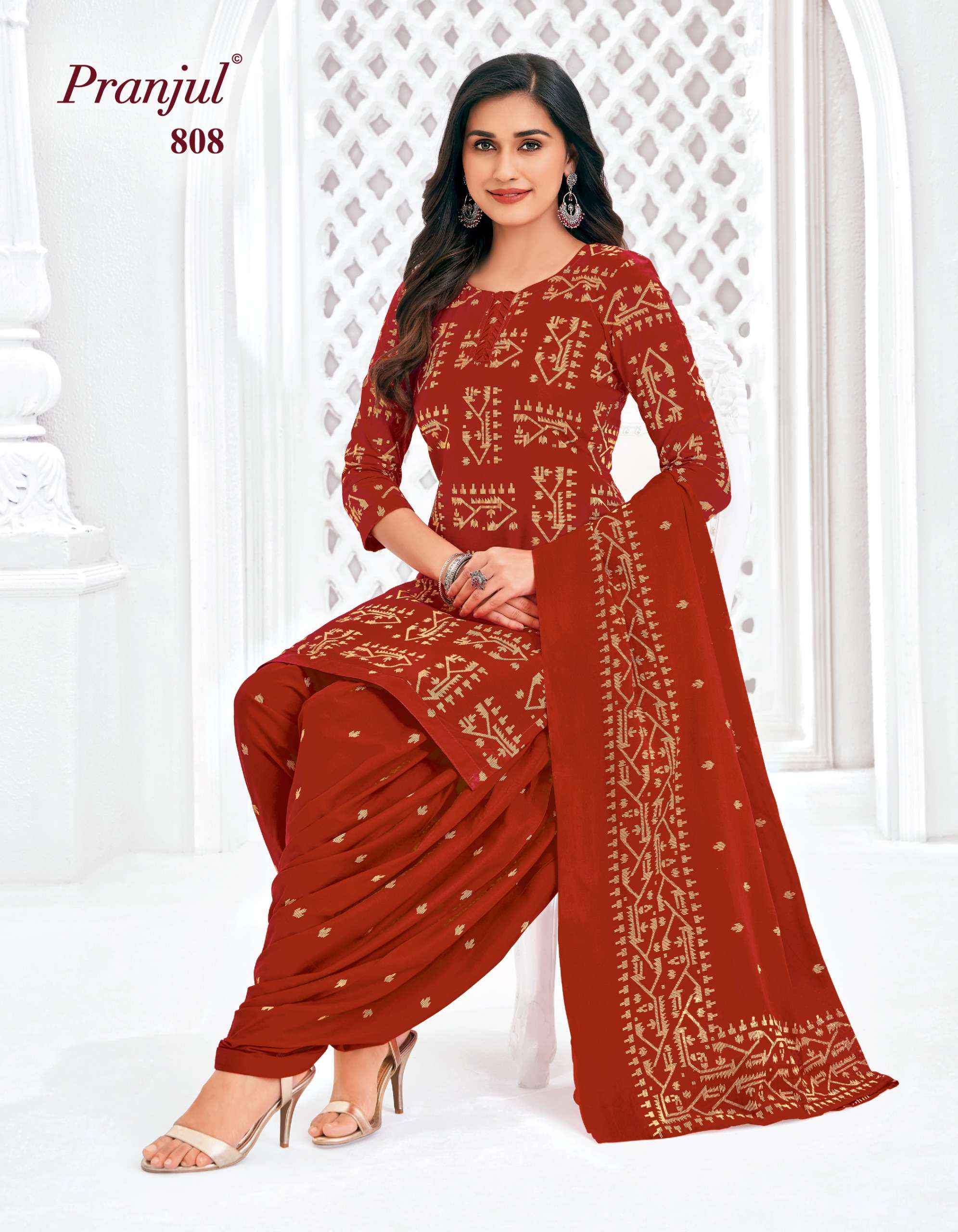 Pranjul Piya Vol 8 Pure Cotton Patiyala Suits Wholesale Price ( 9 Pcs Catalogue )