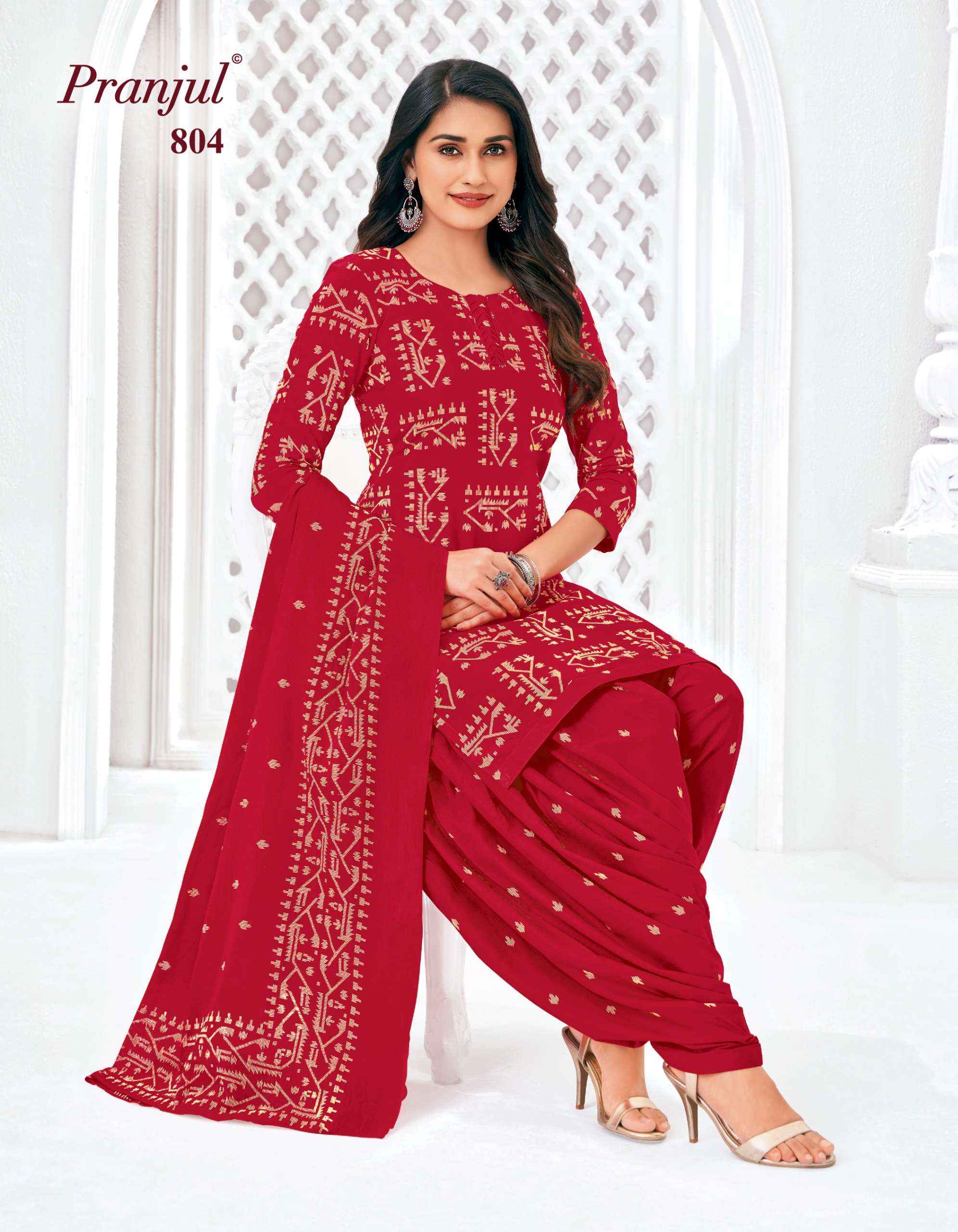 Pranjul Piya Vol 8 Pure Cotton Patiyala Suits Wholesale Price ( 9 Pcs Catalogue )