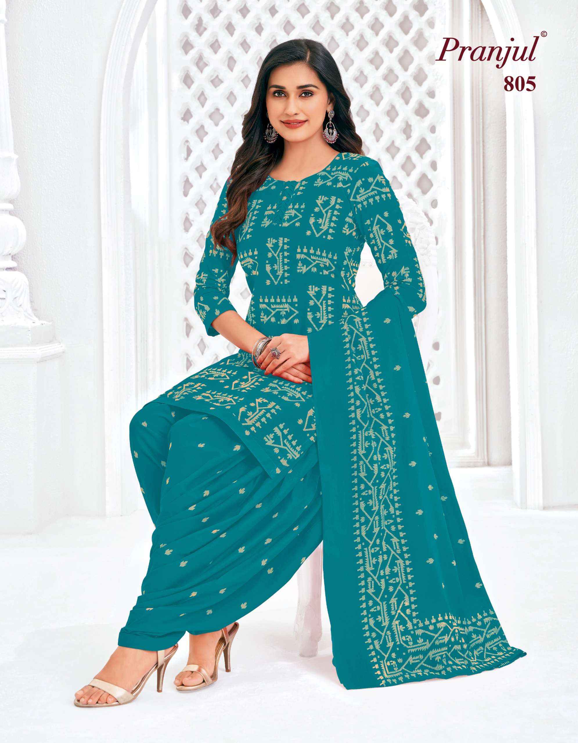 Pranjul Piya Vol 8 Pure Cotton Patiyala Suits Wholesale Price ( 9 Pcs Catalogue )