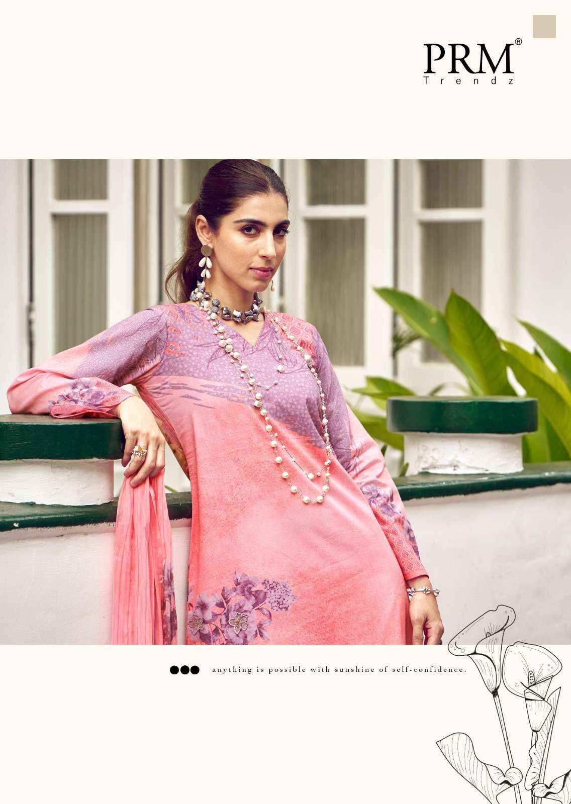 PRM trends Funflora Designer Stylish Cotton Suit Catalog Dealer in Surat