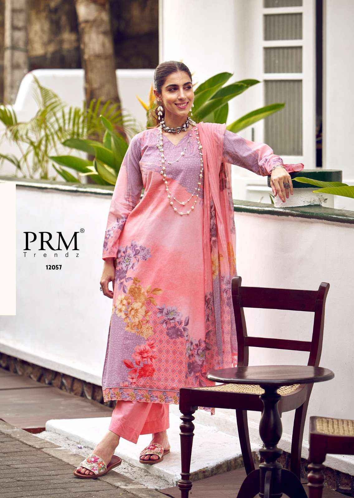 PRM trends Funflora Designer Stylish Cotton Suit Catalog Dealer in Surat