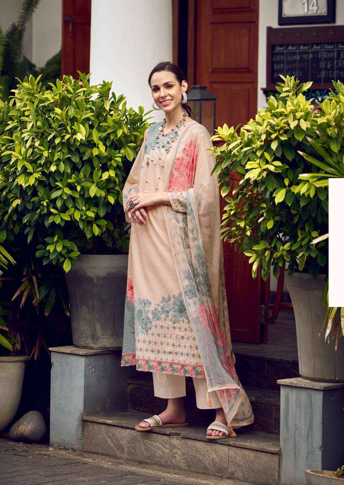 PRM trends Funflora Designer Stylish Cotton Suit Catalog Dealer in Surat