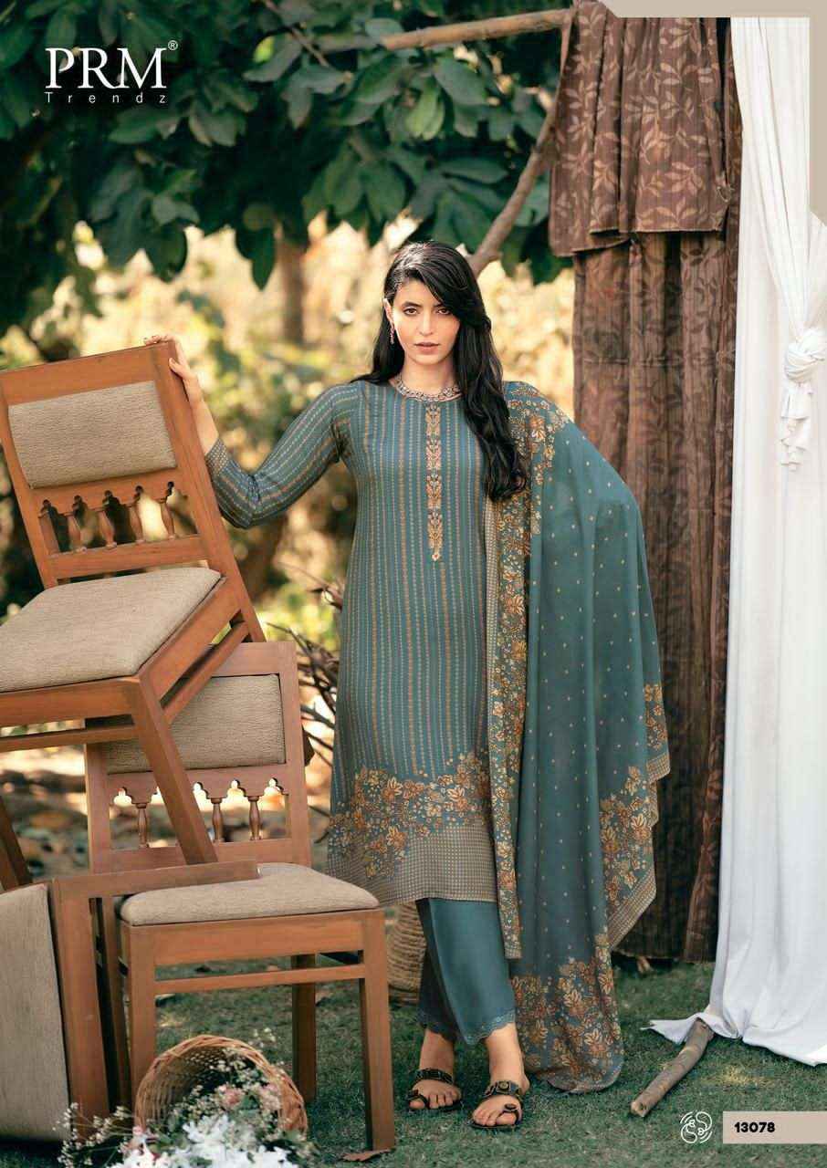 Prm Trendz Inara Designer Muslin Silk Dress Material _ Wholesale Factory Rate ( 6 Pcs Catalog )