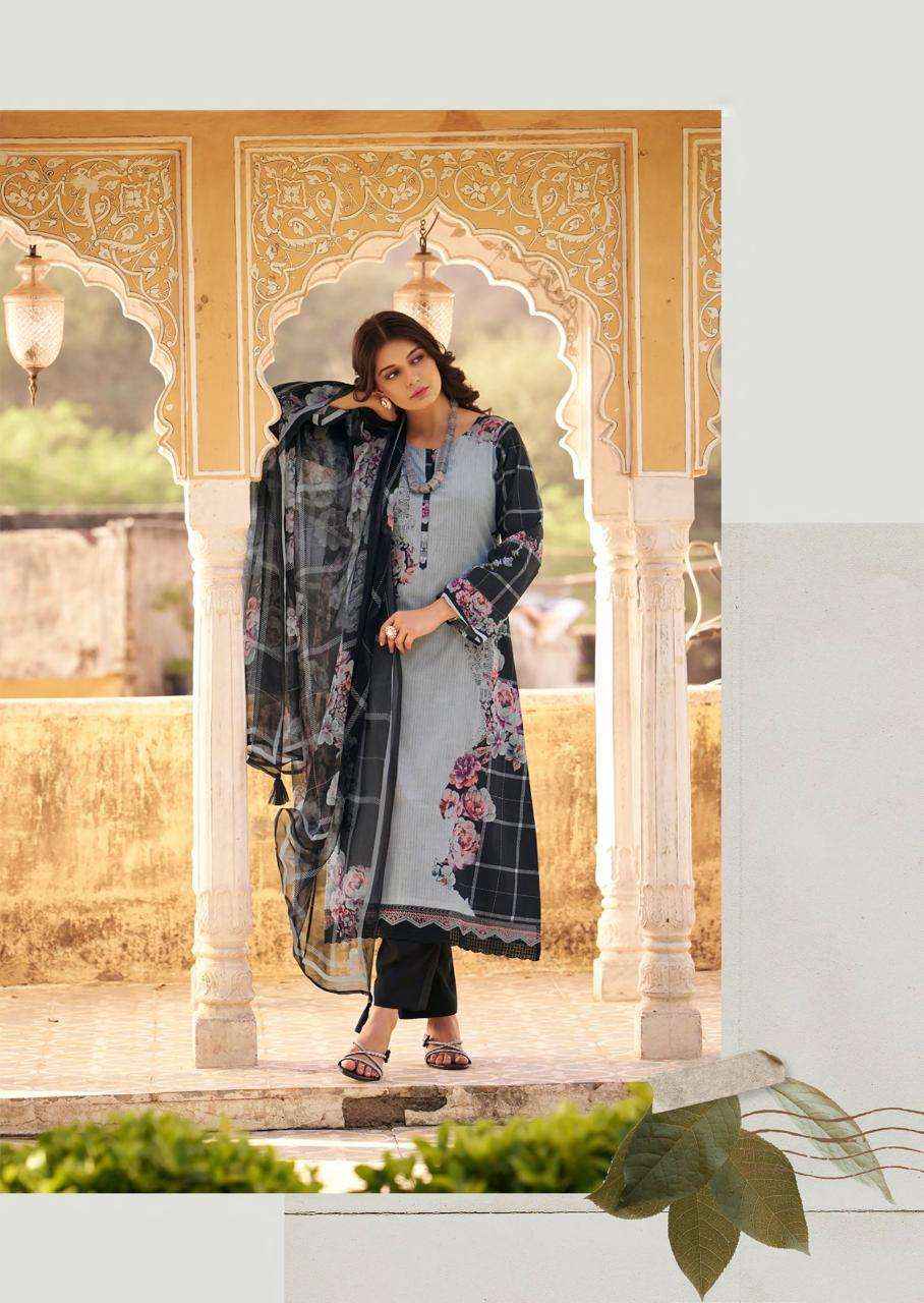 Prm Trendz Kaviar Pure Lawn Cotton Dress Material _ Wholesale Factory Rate ( 6 Pcs Catalog )