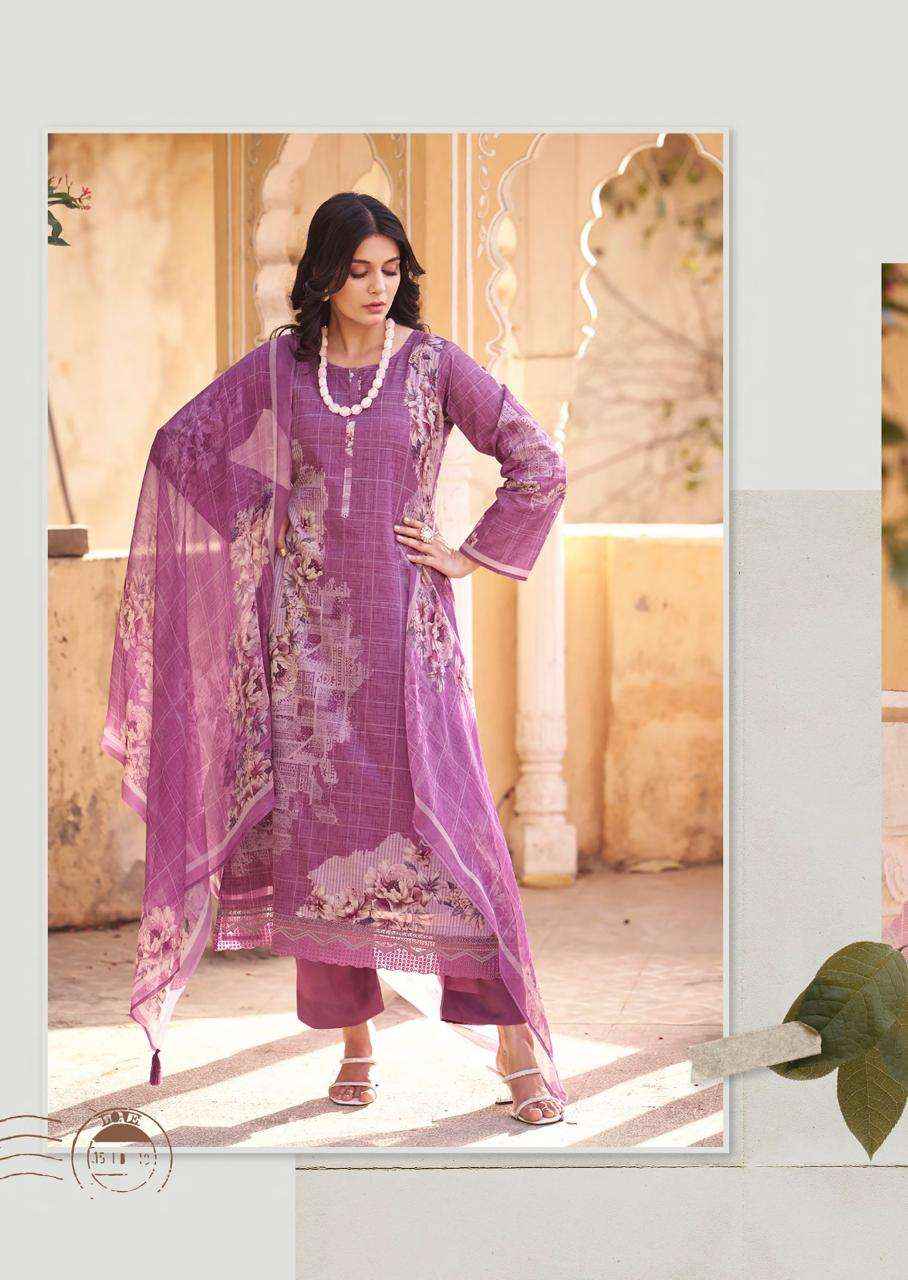 Prm Trendz Kaviar Pure Lawn Cotton Dress Material _ Wholesale Factory Rate ( 6 Pcs Catalog )