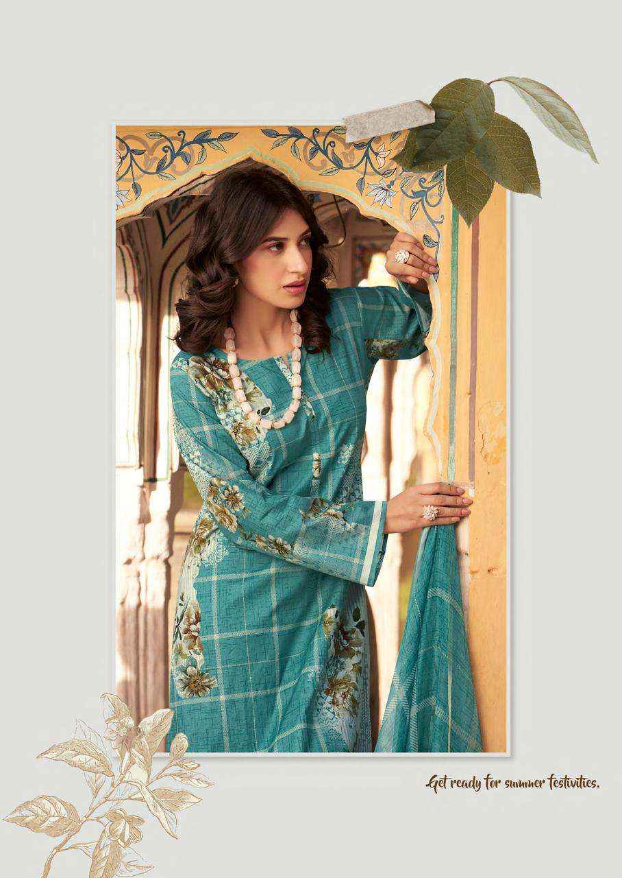 Prm Trendz Kaviar Pure Lawn Cotton Dress Material _ Wholesale Factory Rate ( 6 Pcs Catalog )