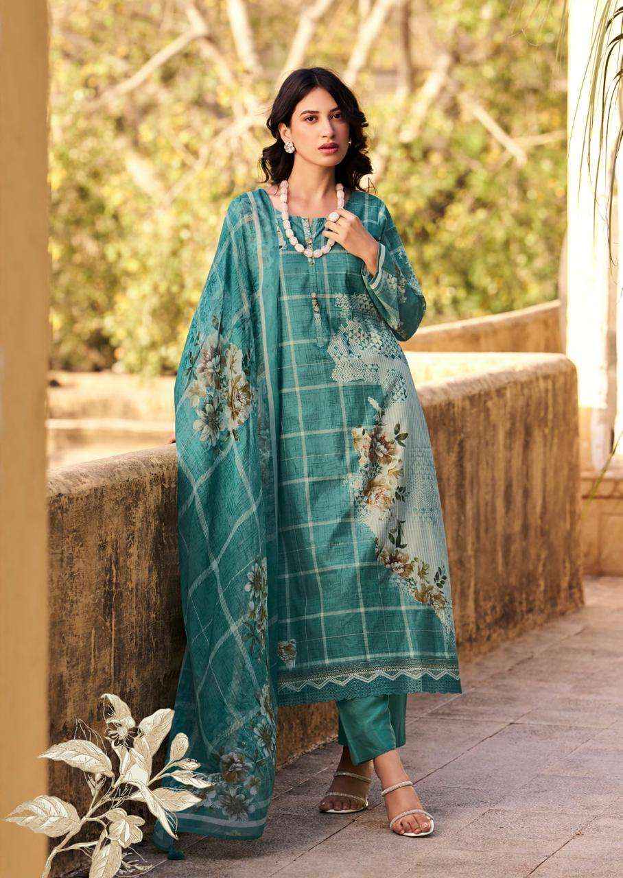 Prm Trendz Kaviar Pure Lawn Cotton Dress Material _ Wholesale Factory Rate ( 6 Pcs Catalog )
