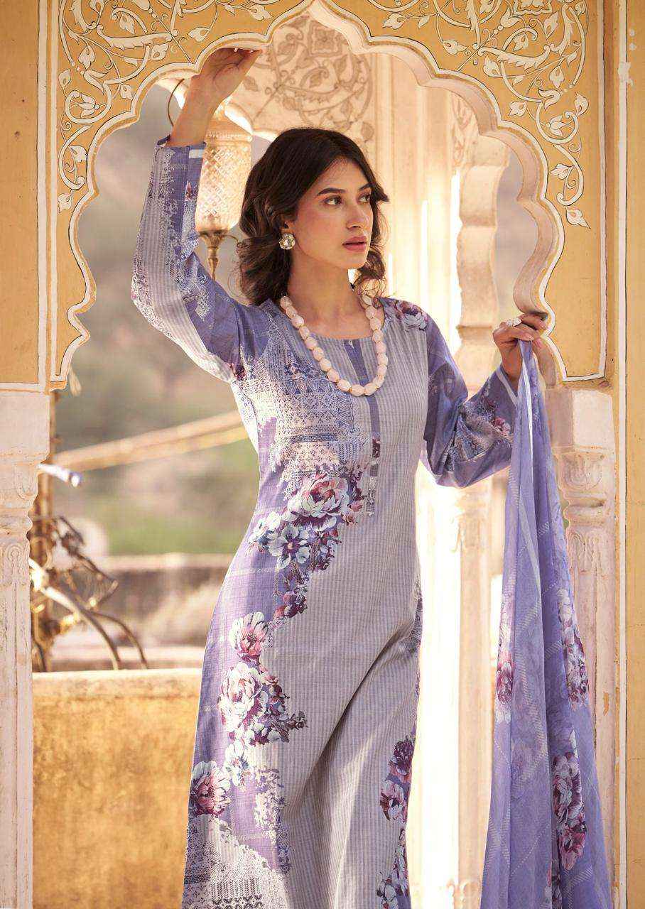 Prm Trendz Kaviar Pure Lawn Cotton Dress Material _ Wholesale Factory Rate ( 6 Pcs Catalog )