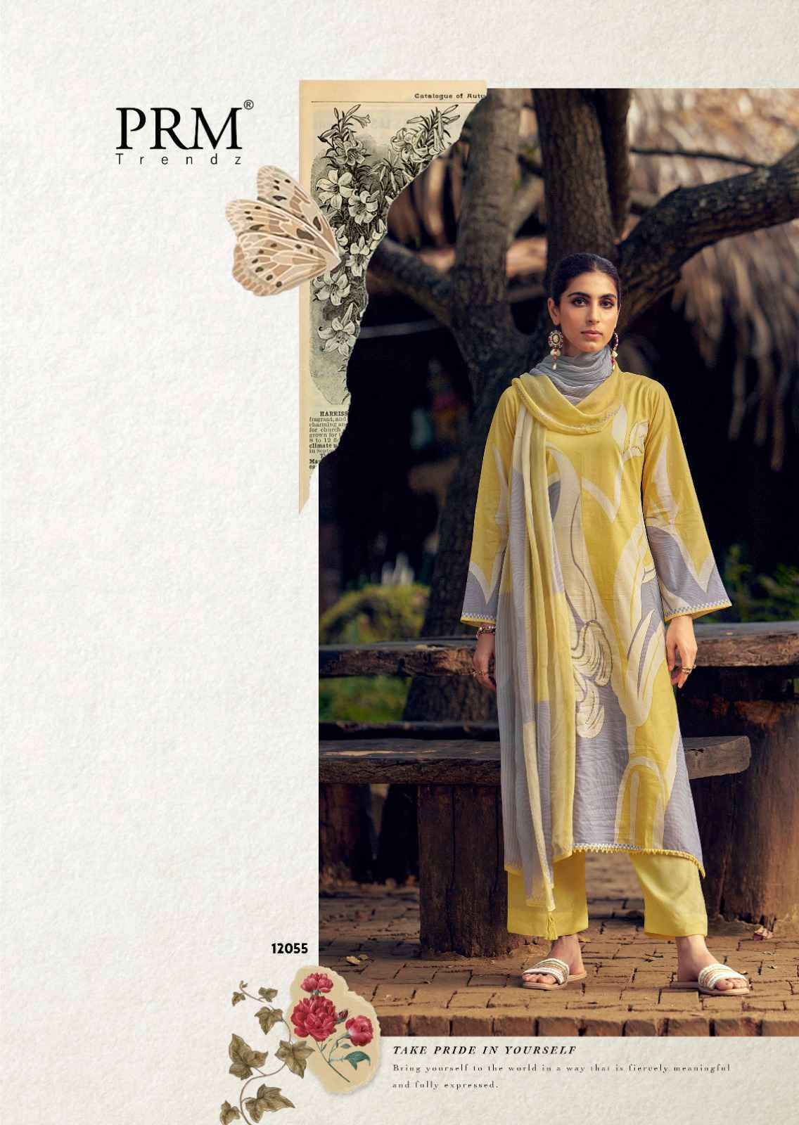 Prm Trendz Safina Stylish Cotton Ladies Dress Material _ Wholesale Factory Rate ( 6 Pcs Catalog )