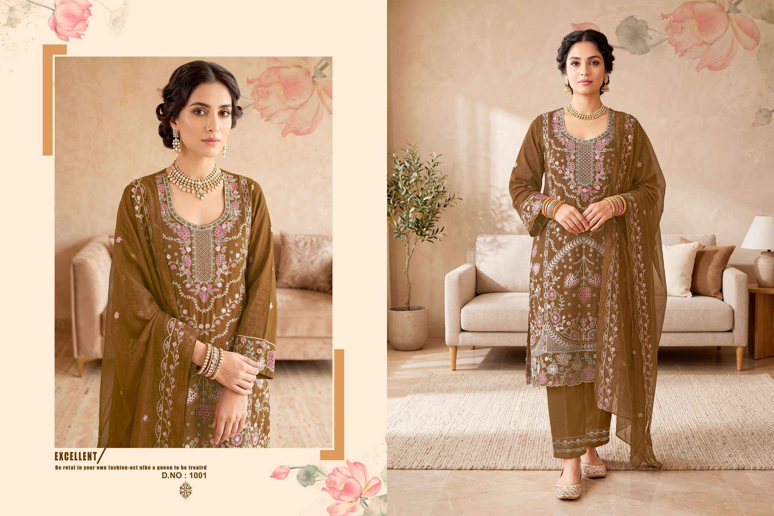 Radhika Fashion Azara Safia Lawn Cotton Dress Material Wholesale Price ( 4 pcs Catalog )