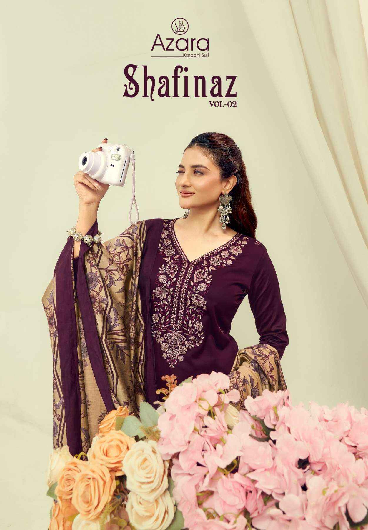 Radhika Fashion Azara Shafinaz Vol 2 Jam Cotton Dress Material Wholesale Price ( 6 pcs Catalogue )