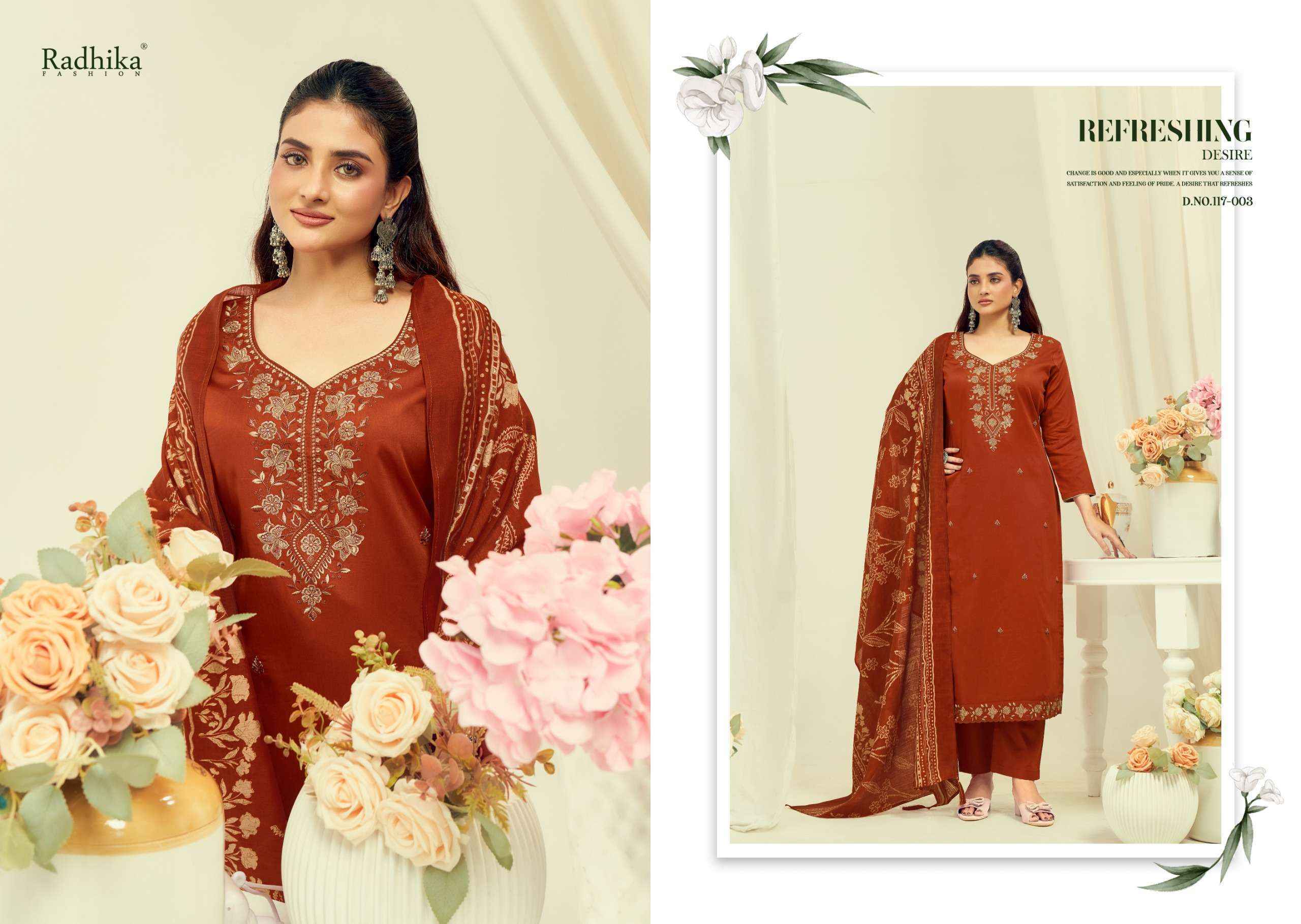 Radhika Fashion Azara Shafinaz Vol 2 Jam Cotton Dress Material Wholesale Price ( 6 pcs Catalogue )