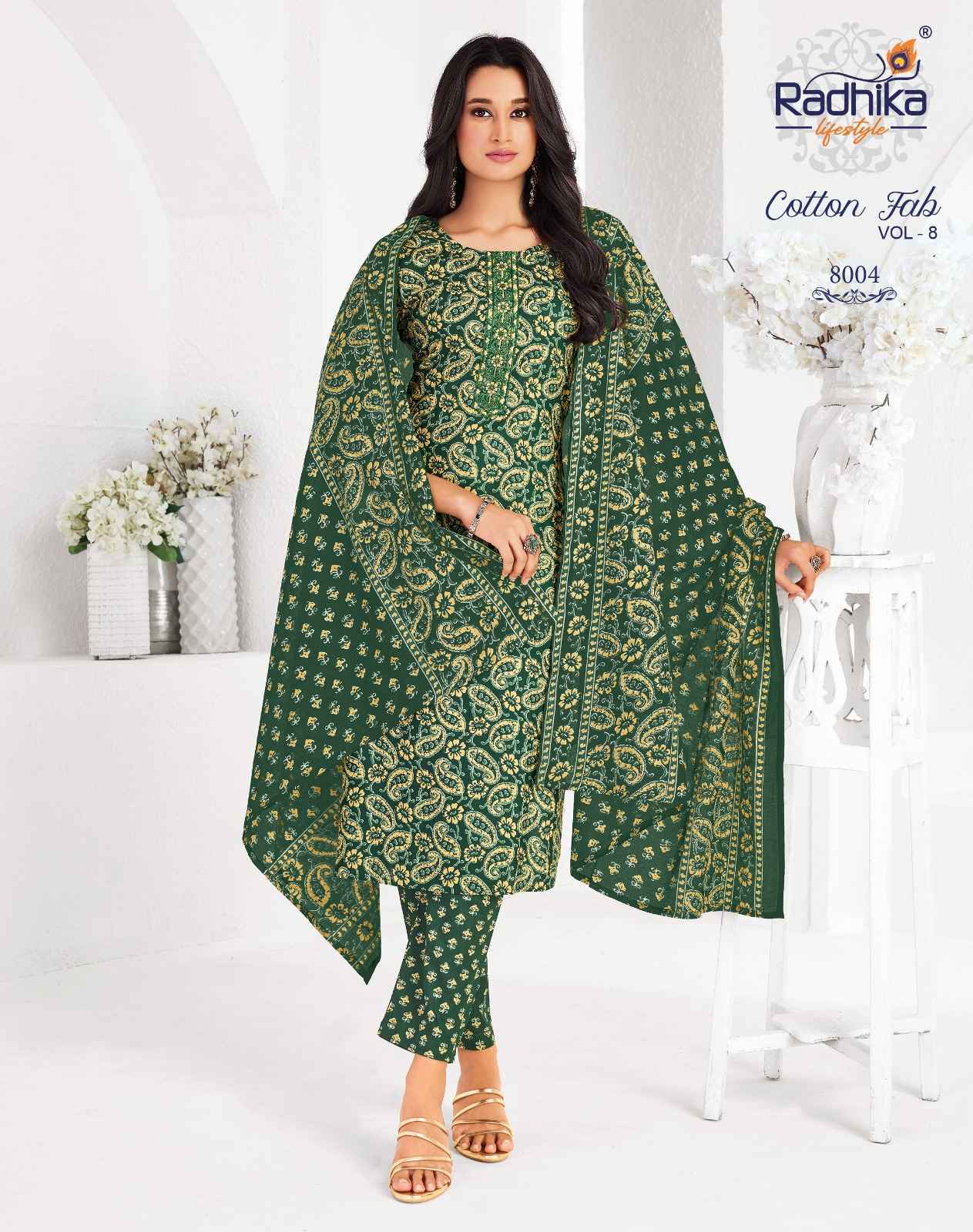 Radhika Lifestyle Cotton Fab Vol 8 Cotton Kurti Combo Wholesale Price ( 11 pcs Catalogue )