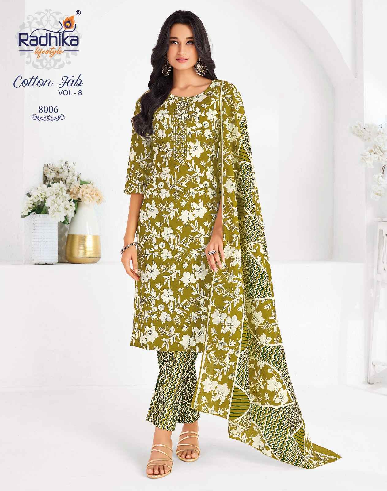 Radhika Lifestyle Cotton Fab Vol 8 Cotton Kurti Combo Wholesale Price ( 11 pcs Catalogue )