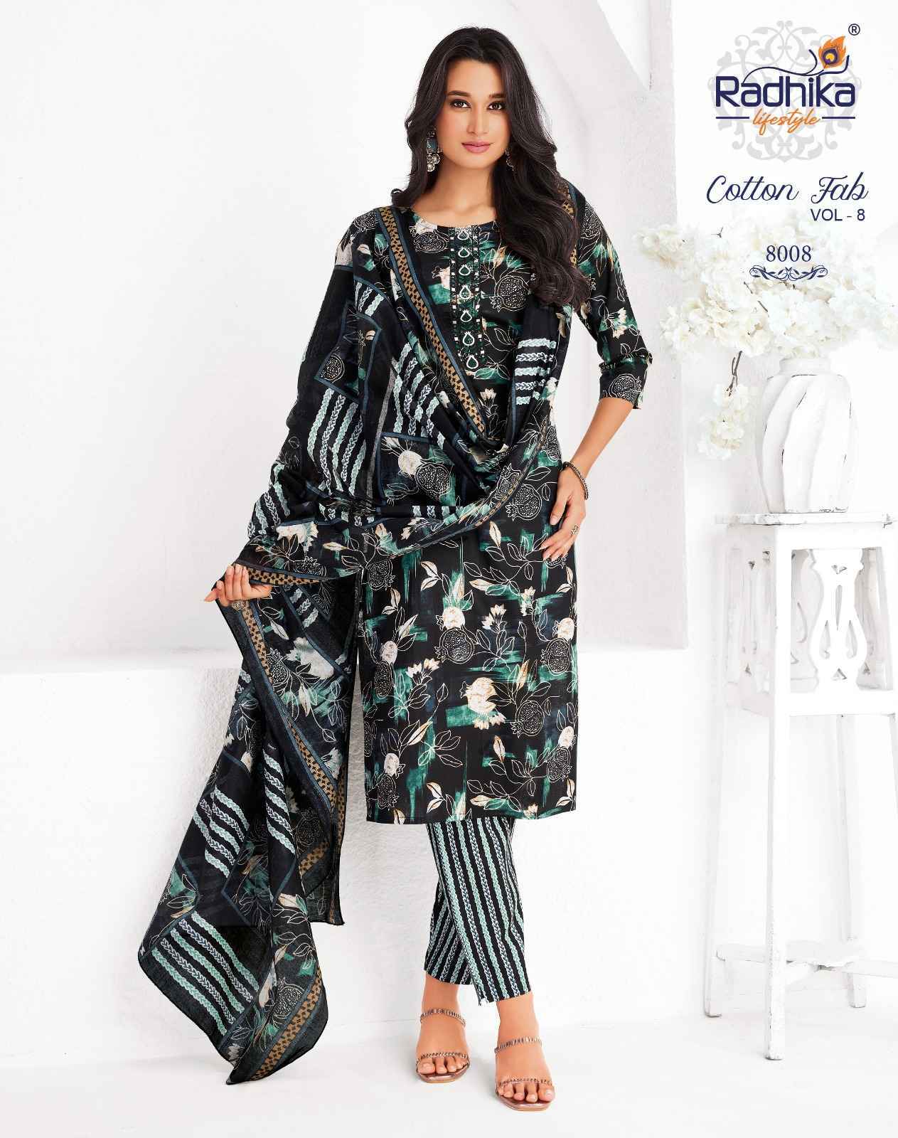 Radhika Lifestyle Cotton Fab Vol 8 Cotton Kurti Combo Wholesale Price ( 11 pcs Catalogue )