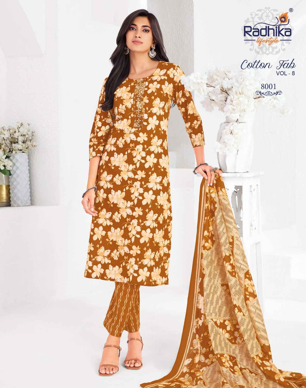 Radhika Lifestyle Cotton Fab Vol 8 Cotton Kurti Combo Wholesale Price ( 11 pcs Catalogue )
