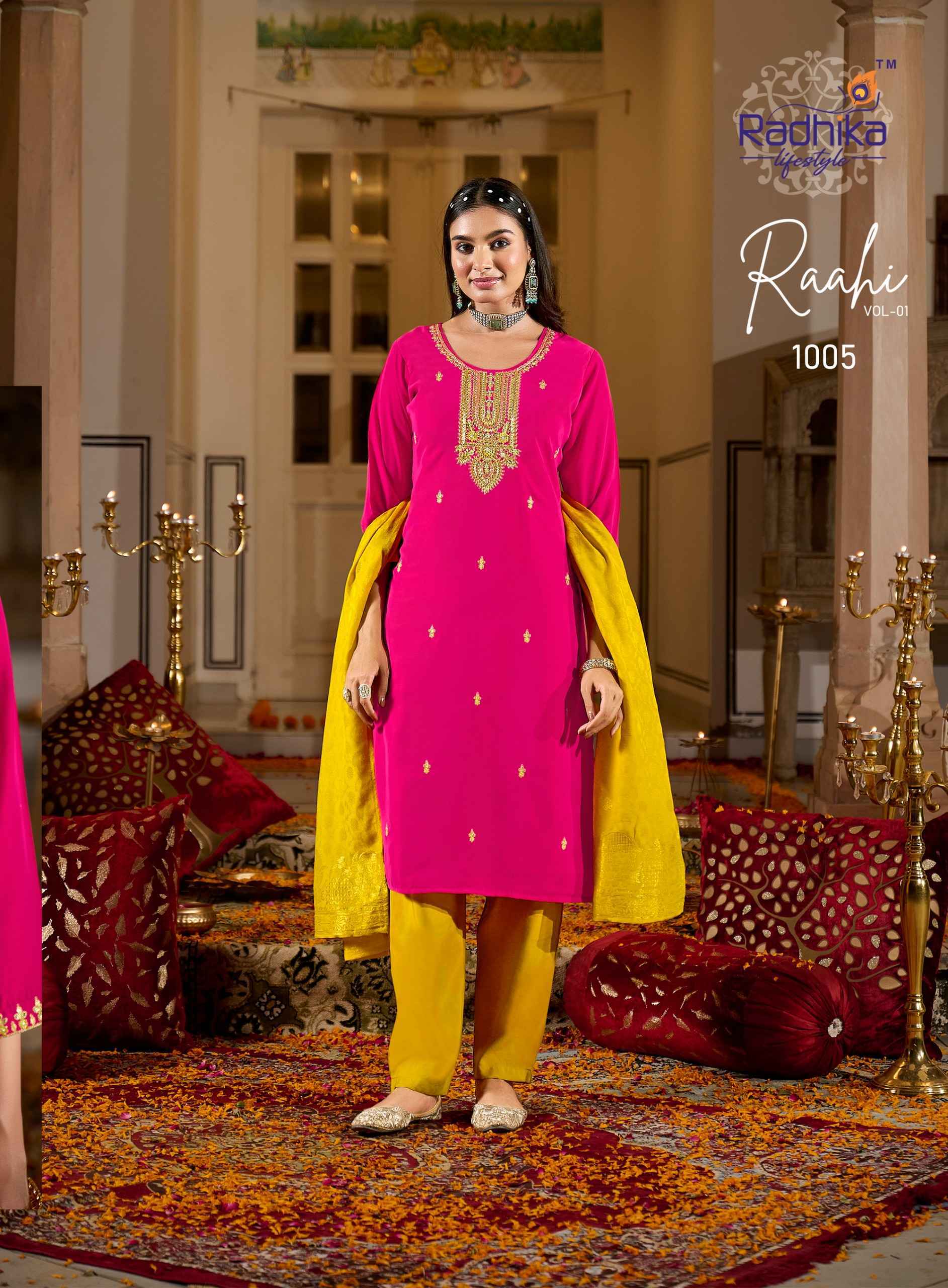 Radhika Lifestyle Rahi Vol 1 Silk Readymade Suits - Wholesale Factory price ( 6 pcs Catalogue )