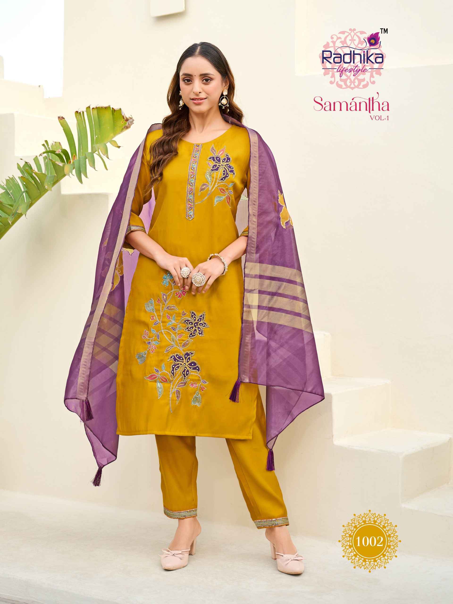 Radhika Lifestyle Samantha Vol 1 Roman Glass Kurti Combo Set Wholesale factory Price ( 6 Pcs Catalog )
