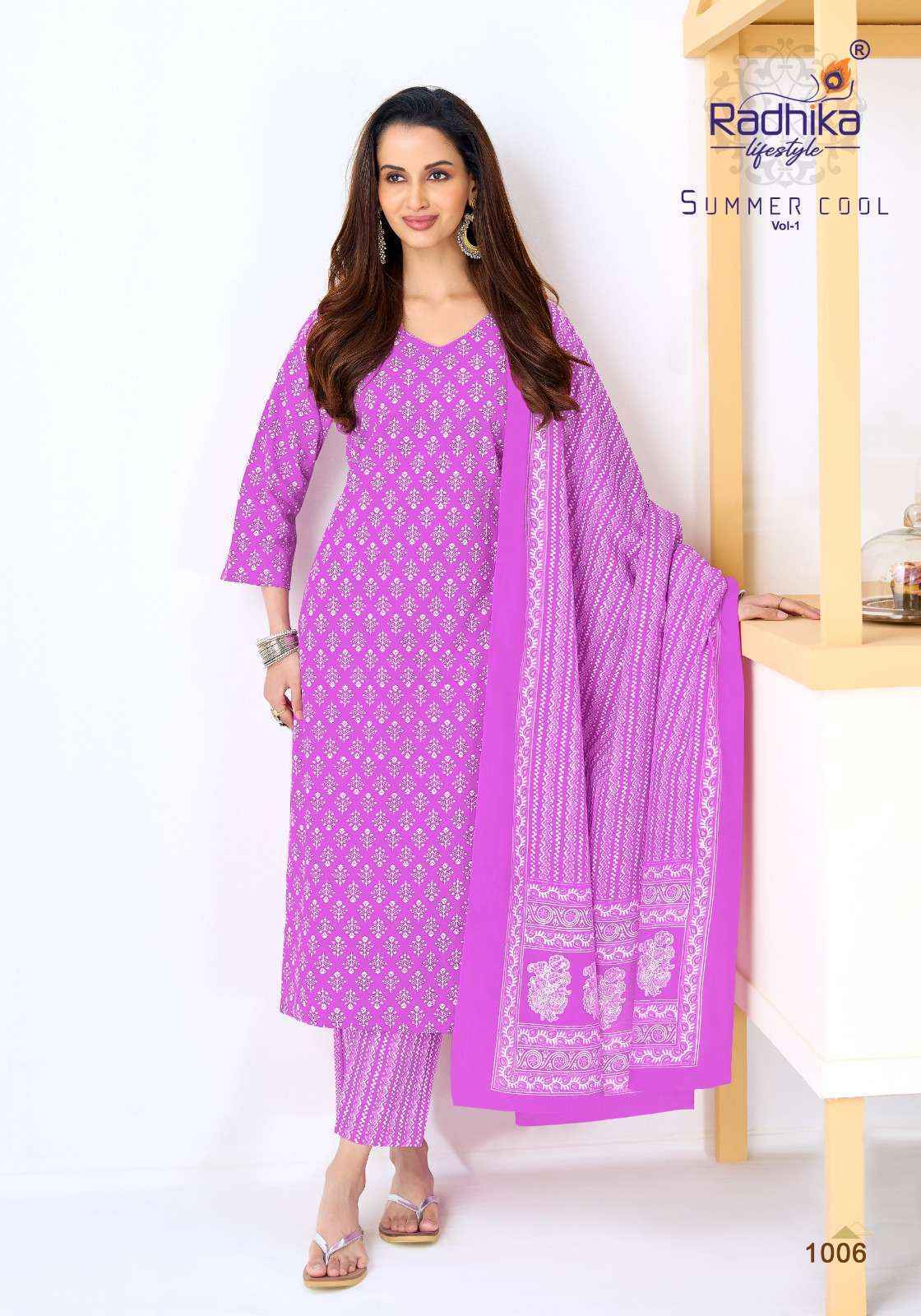 Radhika Lifestyle Summer Cool Vol 1 Cotton Kurti Catalog With Price ( 10 pcs Catalogue )